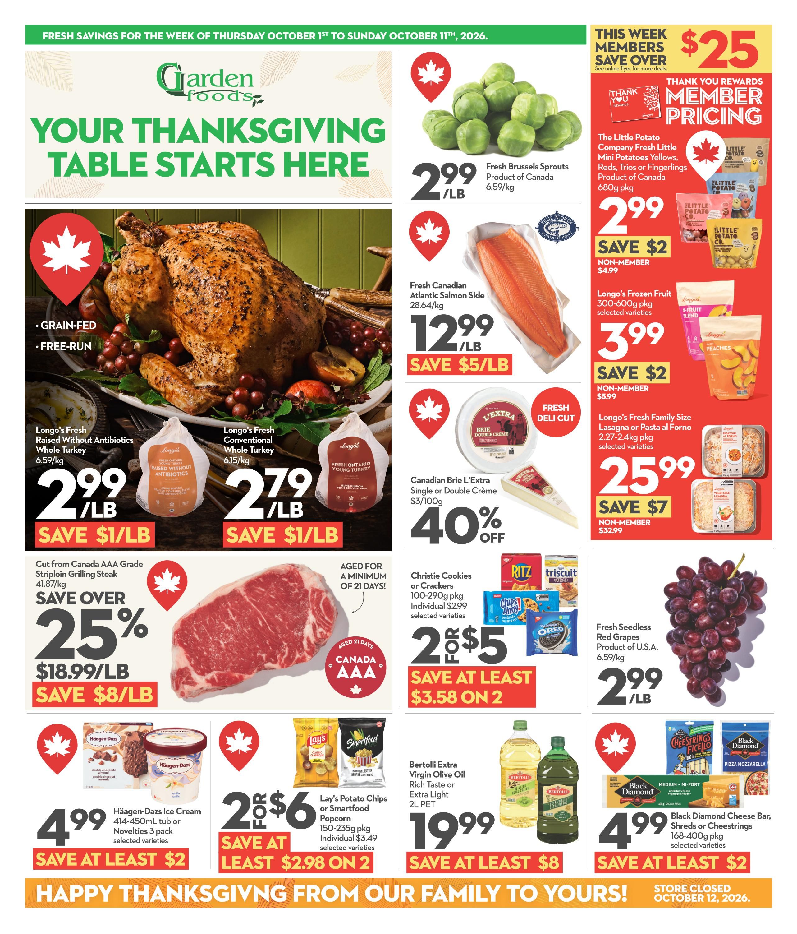 Garden Foods Flyer October 1 to 11