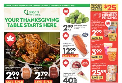 Garden Foods Flyer October 1 to 11