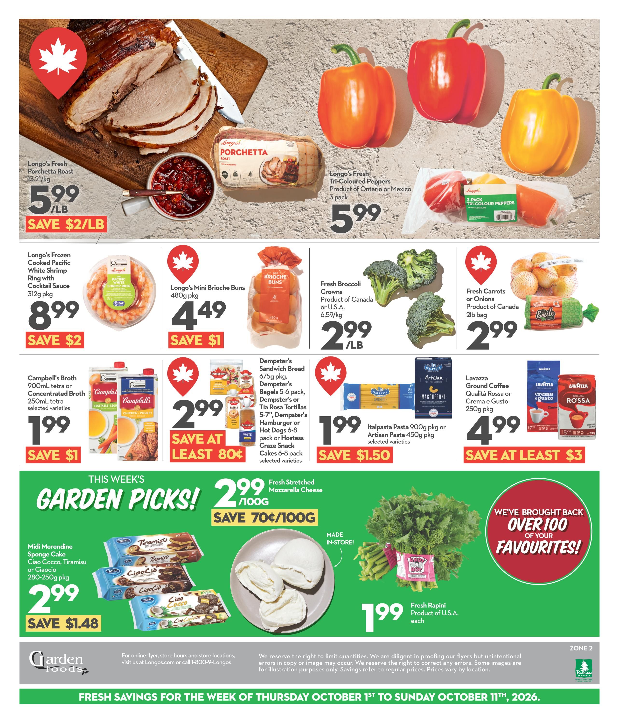 Garden Foods Flyer October 1 to 11