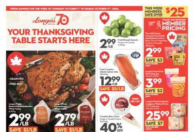 Longo's Flyer October 1 to 11