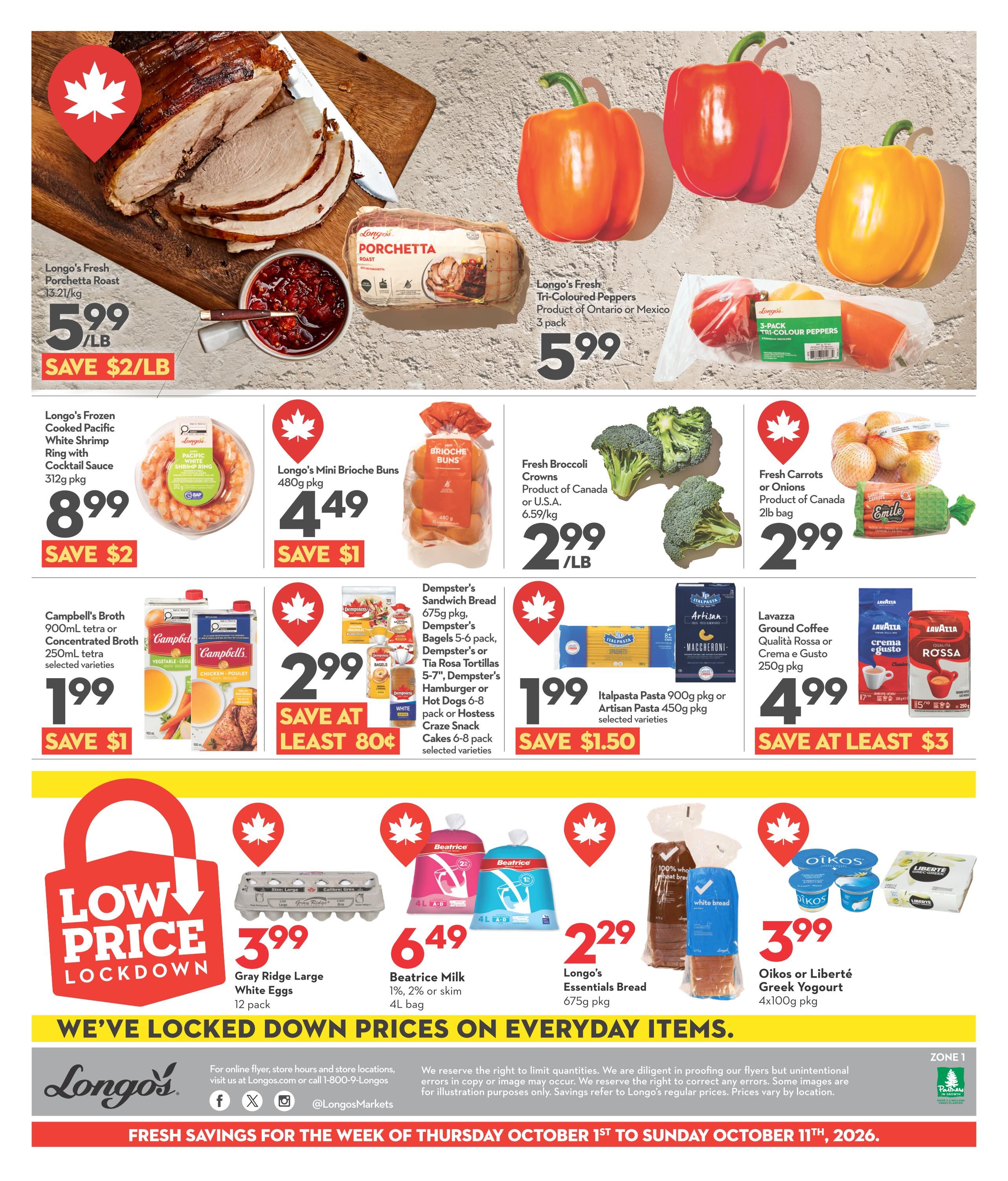 Longo's Flyer October 1 to 11