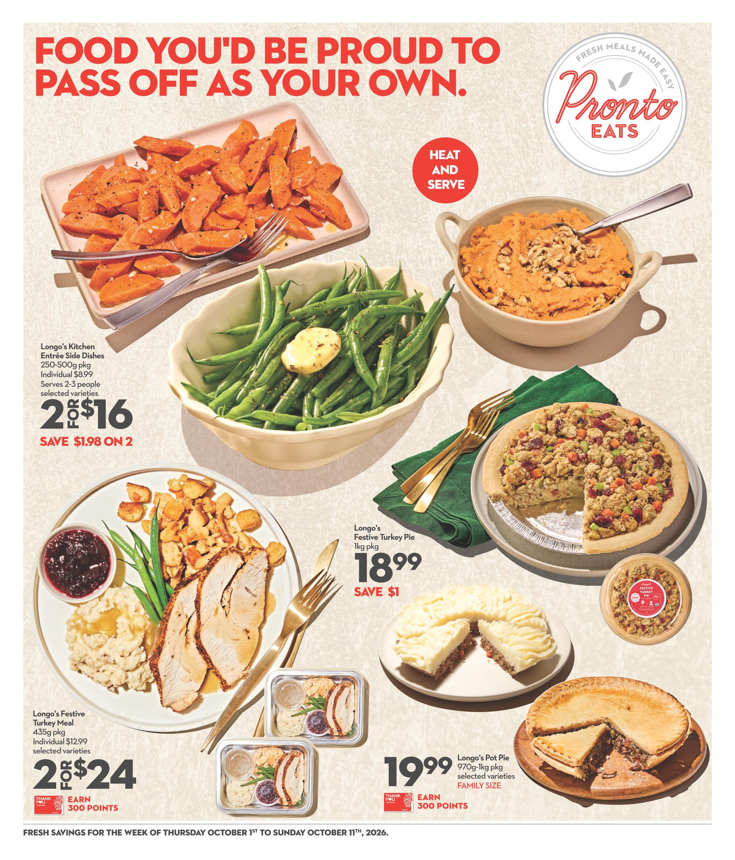 Longo's Flyer October 1 to 11
