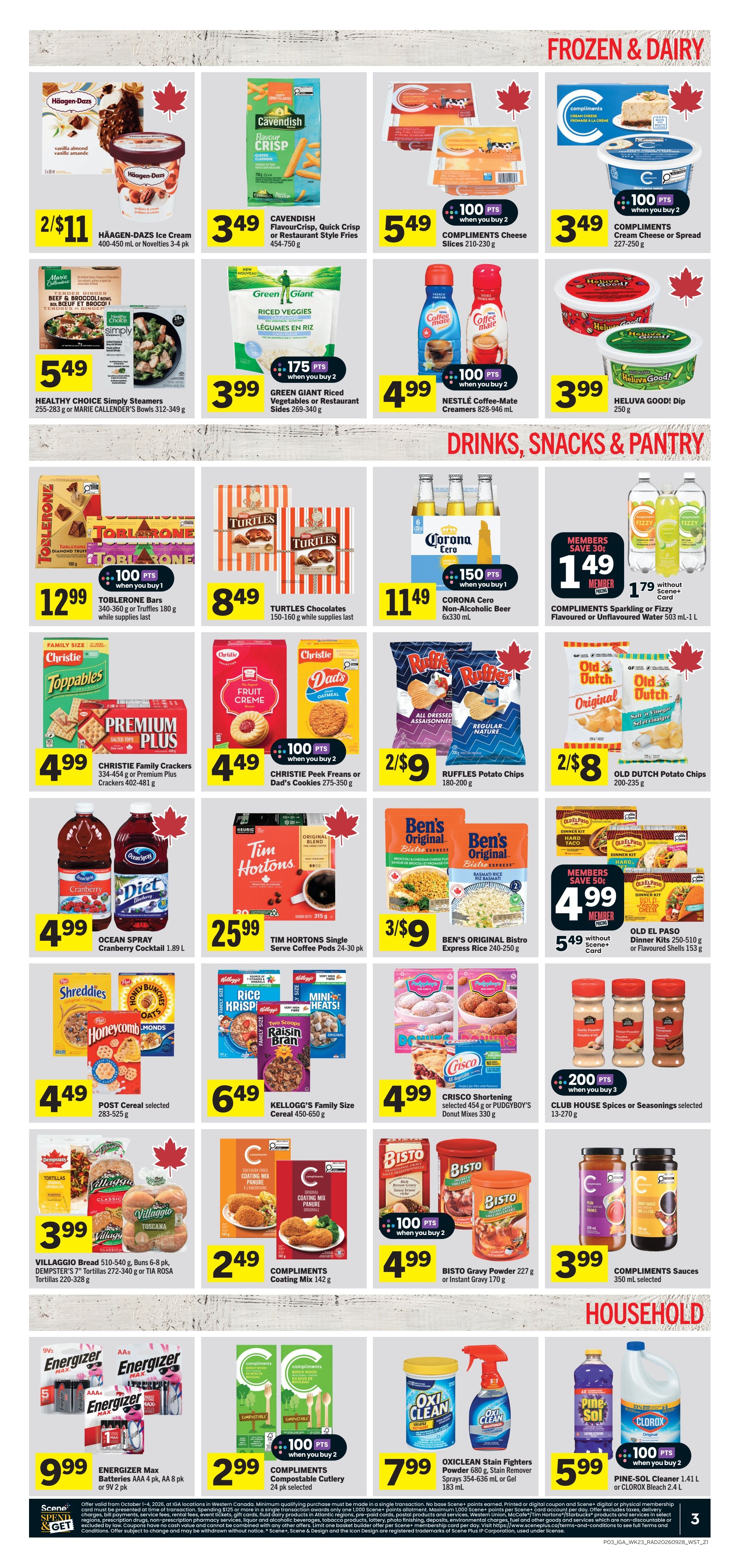 IGA (MB, SK, ON) Flyer October 1 to 7