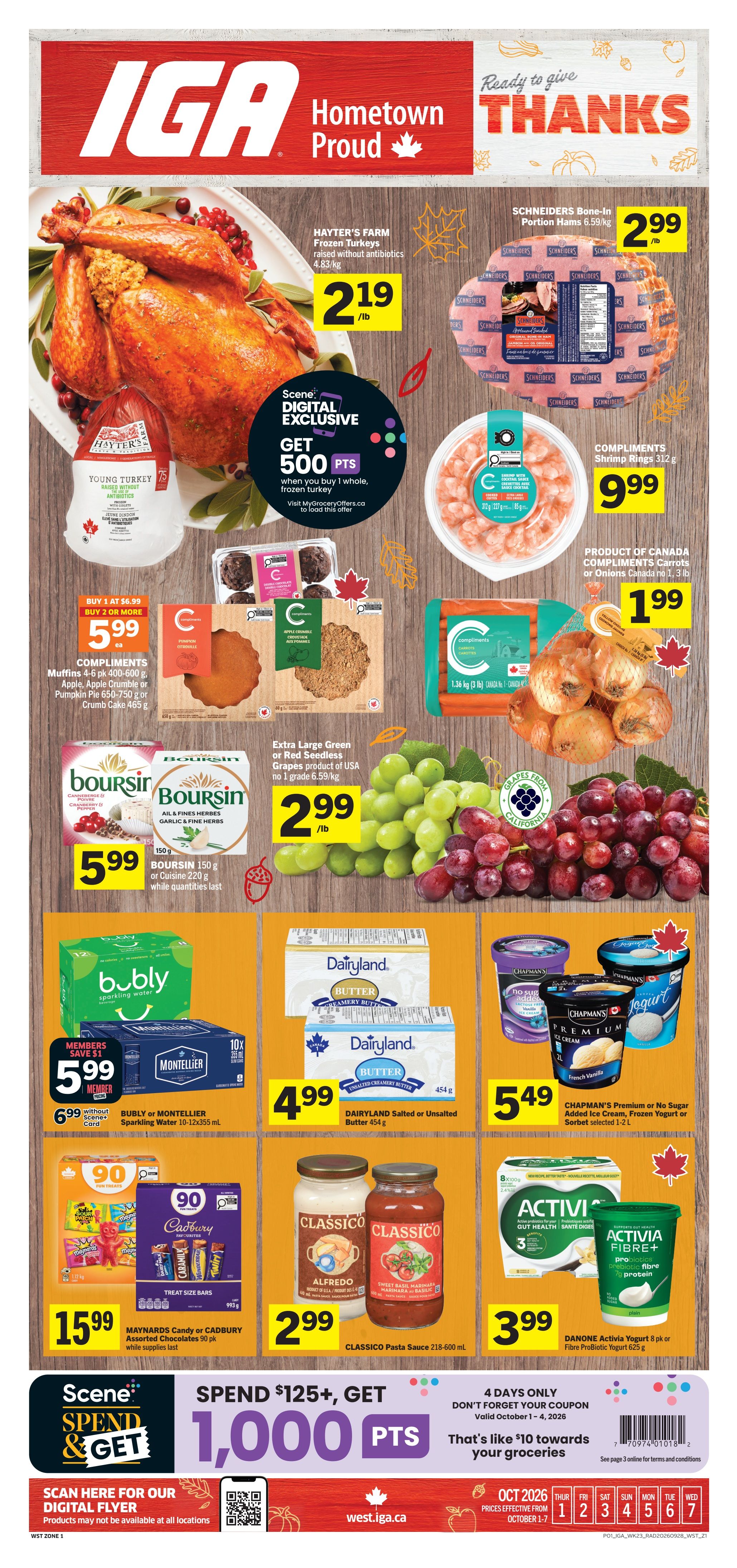 IGA (AB, BC) Flyer October 1 to 7