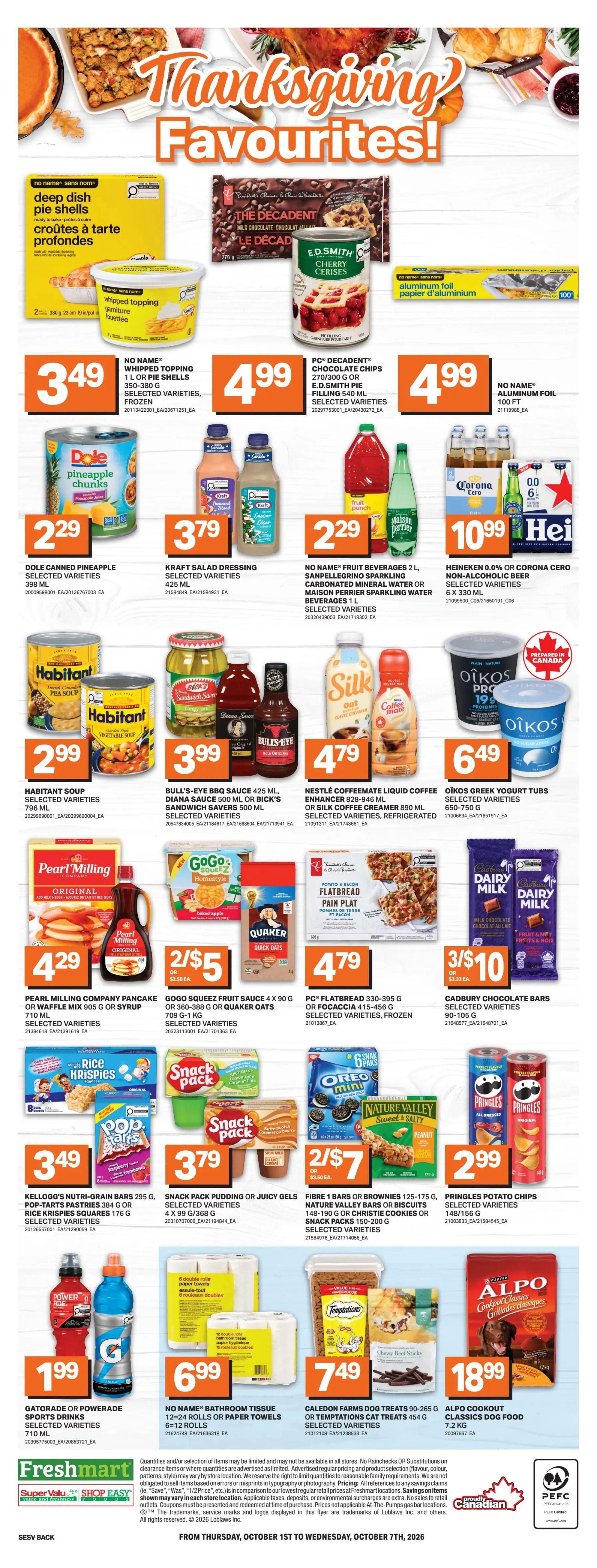 Freshmart (West) Flyer October 1 to 7