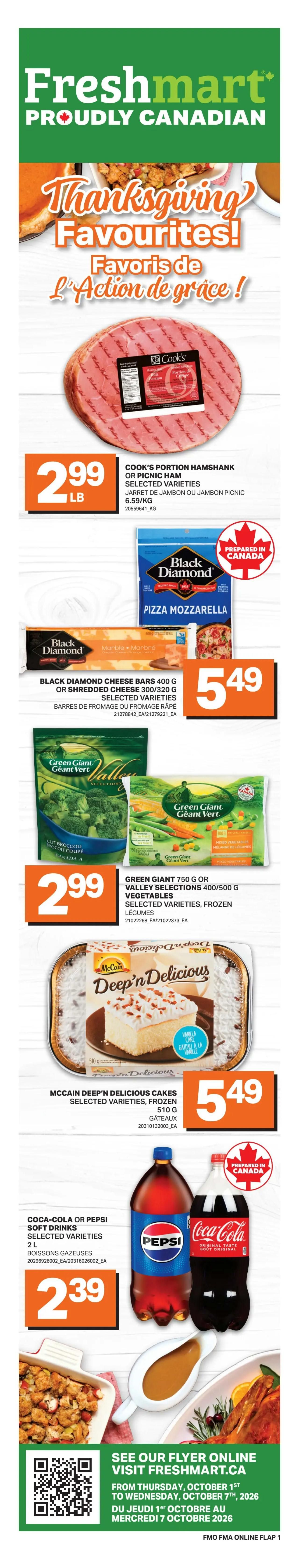 Freshmart (ON) Flyer October 1 to 7