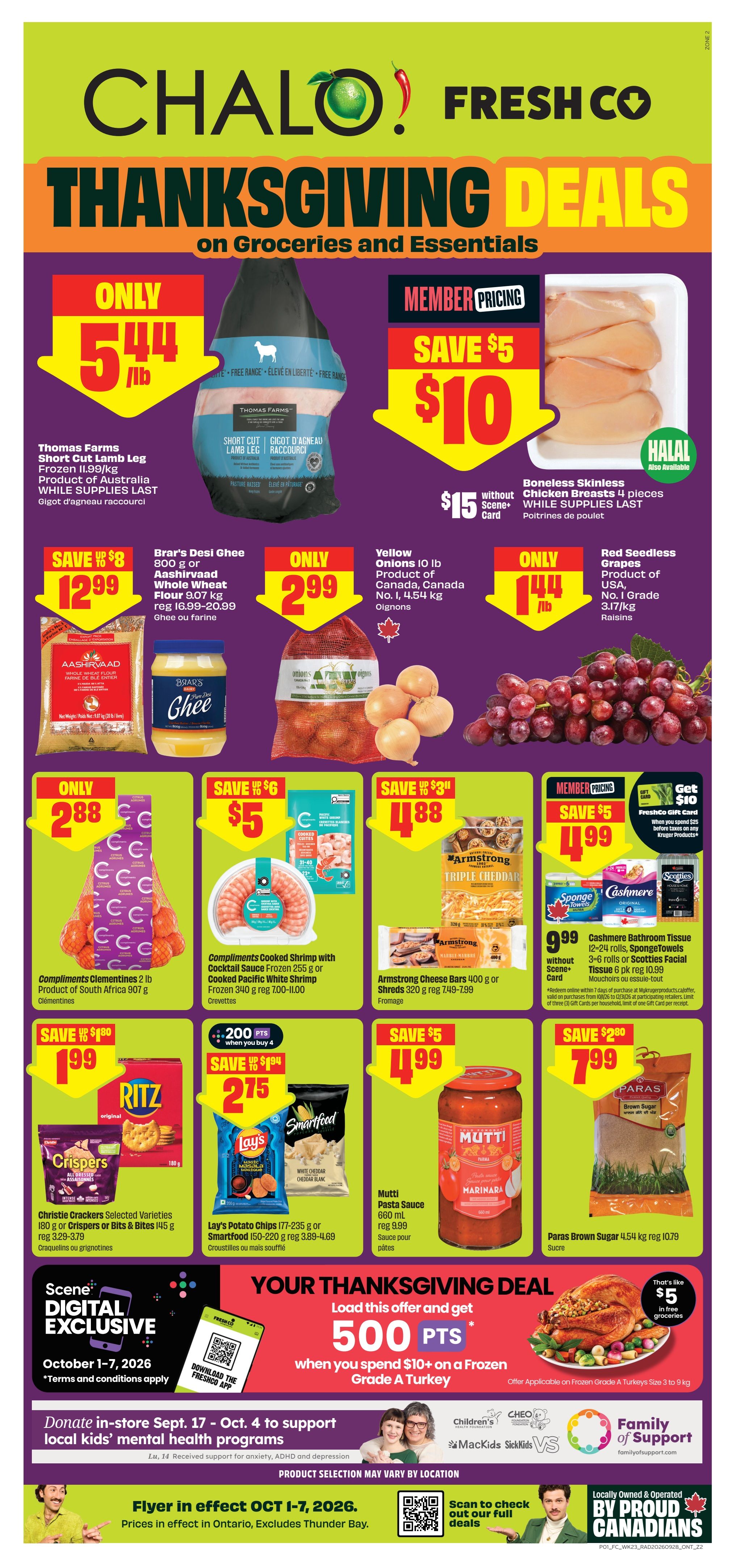 Chalo! FreshCo (ON) Flyer October 1 to 7