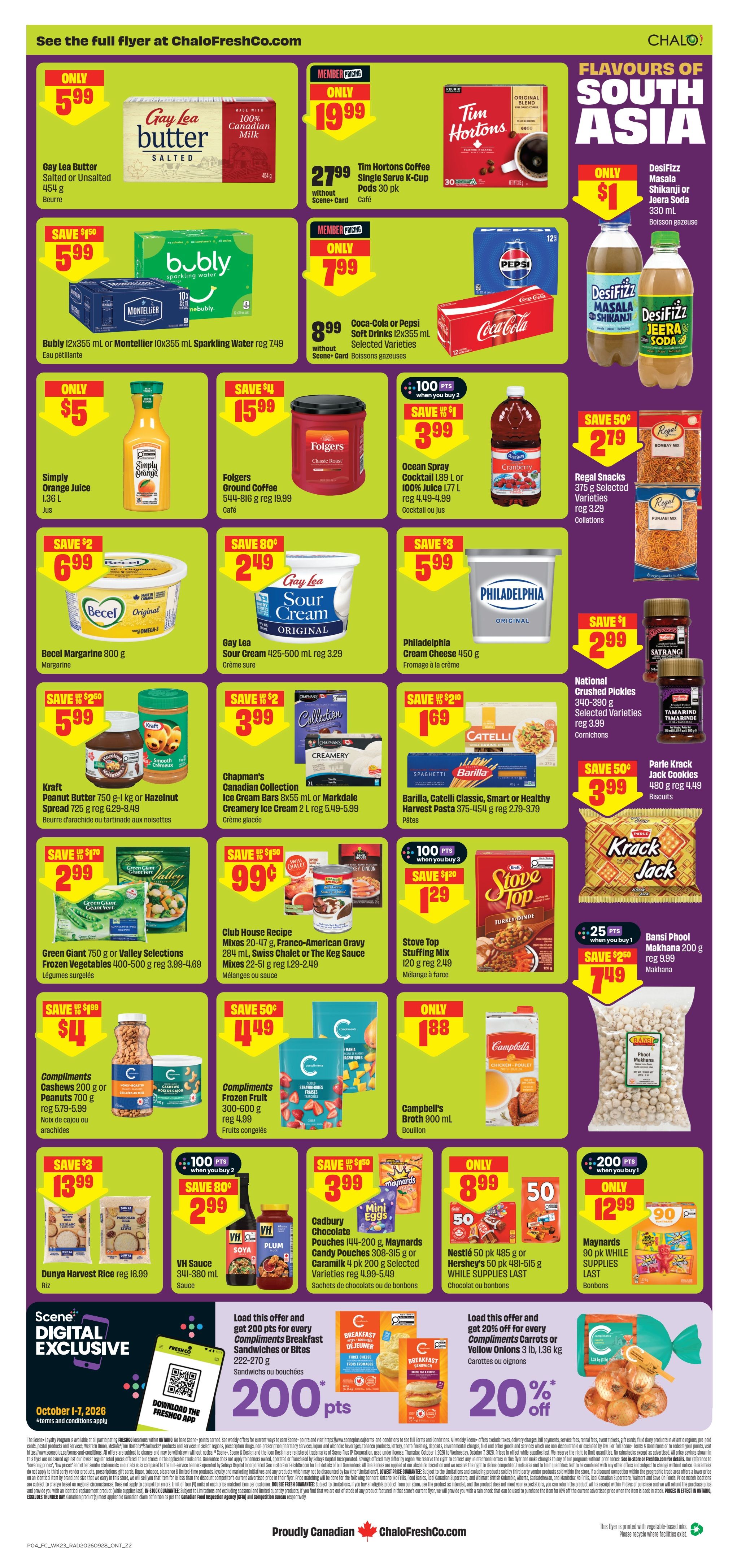 Chalo! FreshCo (ON) Flyer October 1 to 7