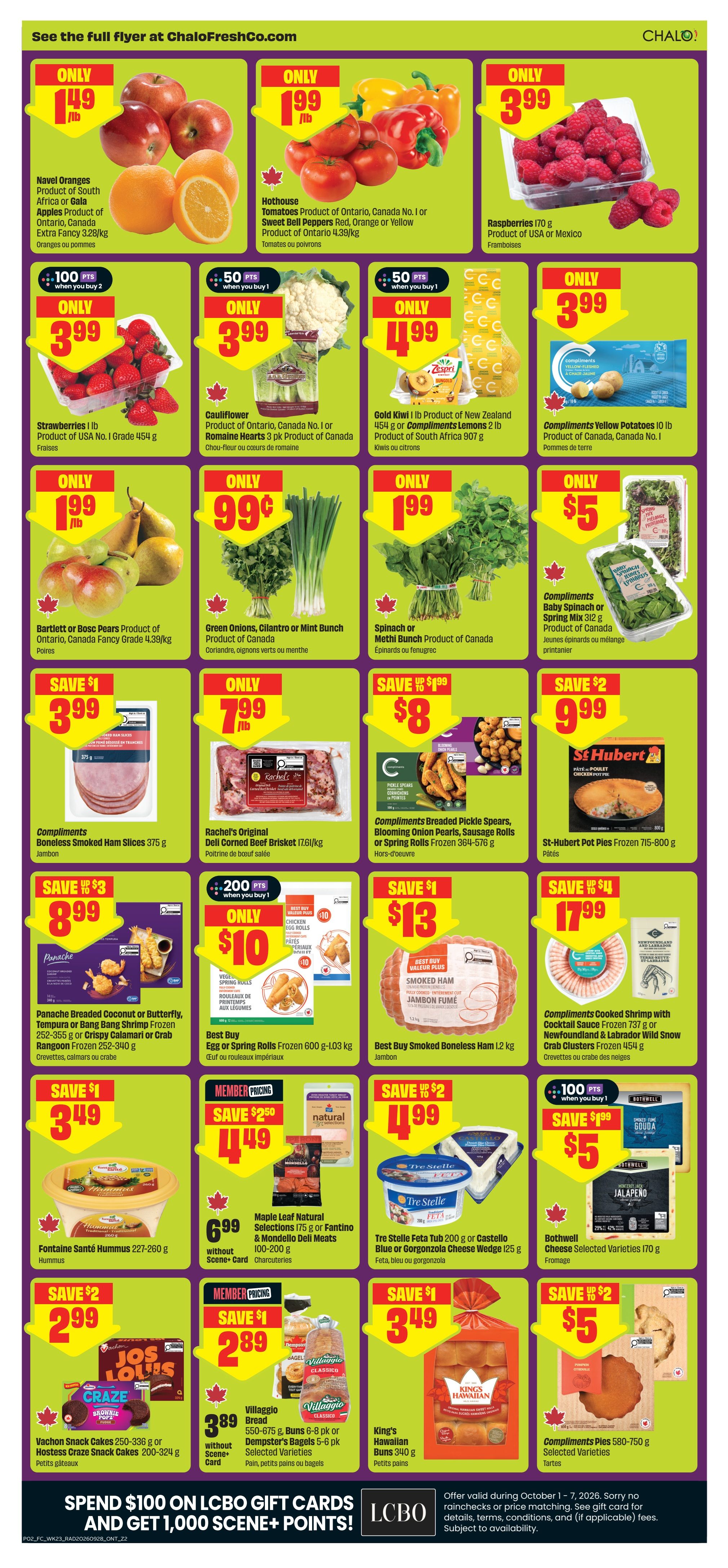 Chalo! FreshCo (ON) Flyer October 1 to 7