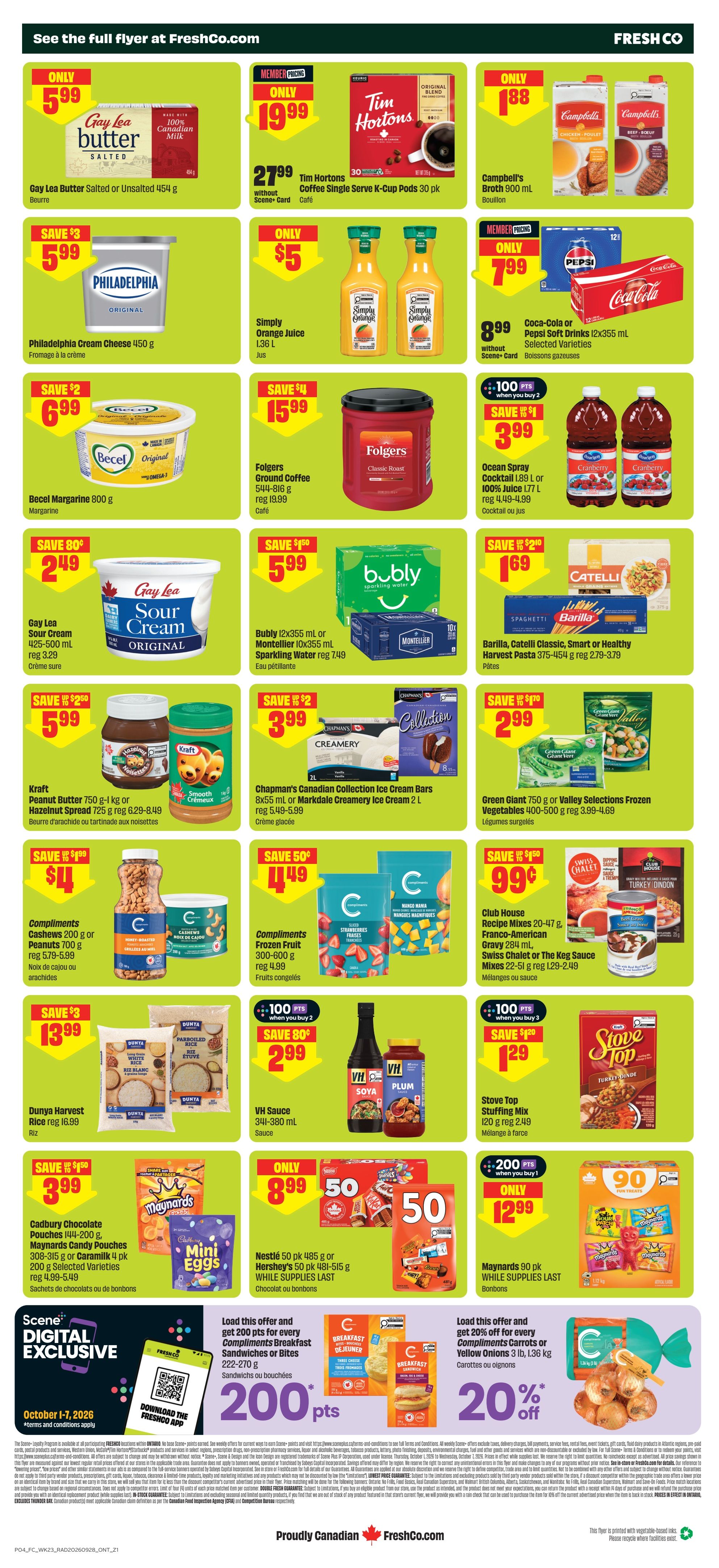 FreshCo (ON) Flyer October 1 to 7