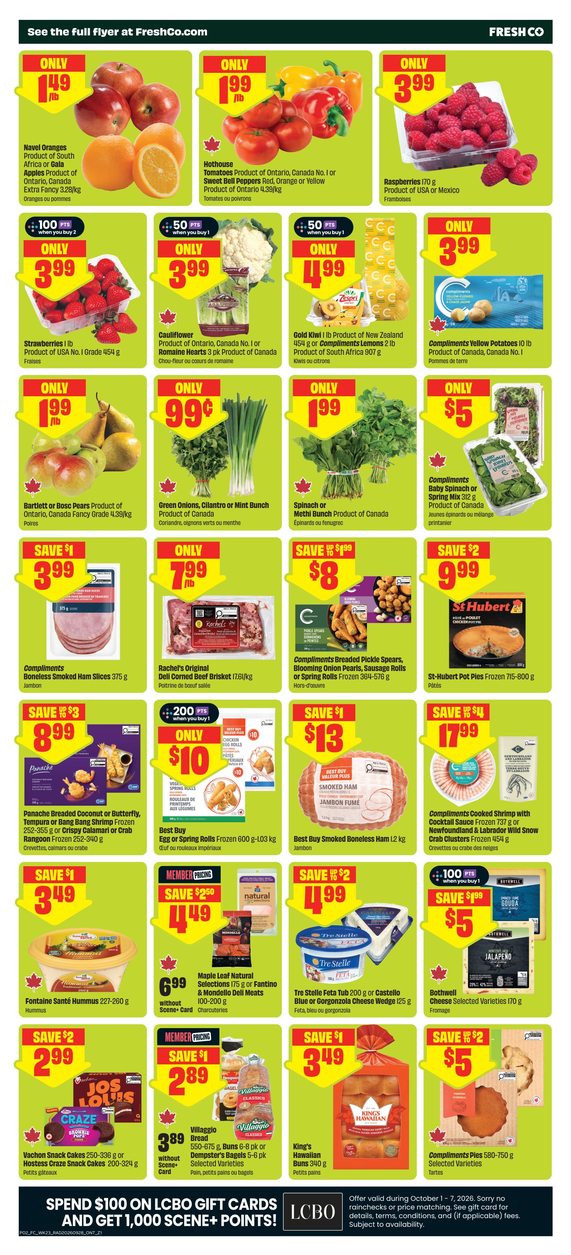FreshCo (ON) Flyer October 1 to 7