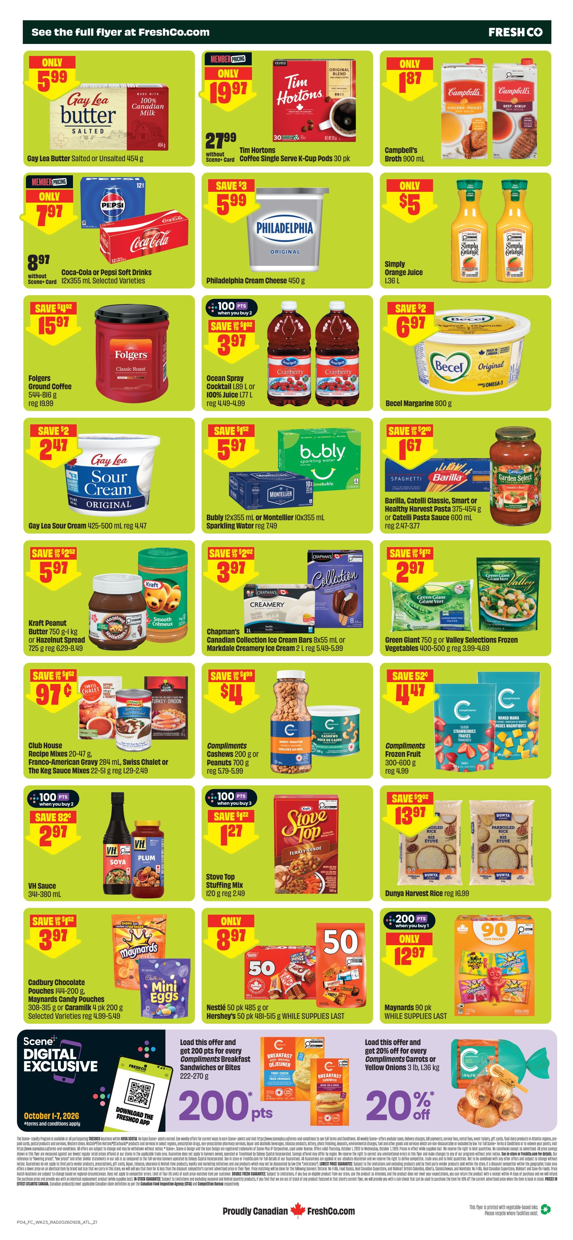 FreshCo (Atlantic) Flyer October 1 to 7