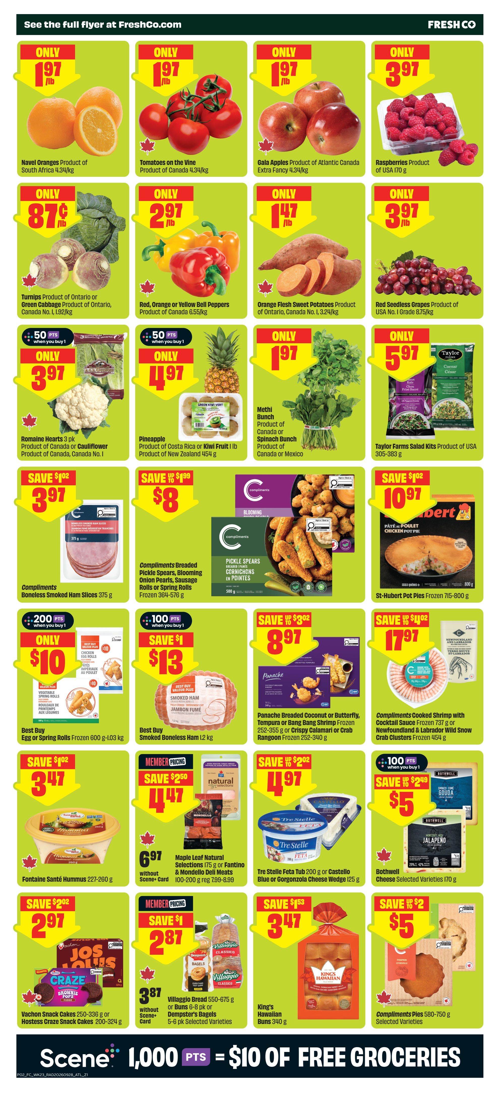 FreshCo (Atlantic) Flyer October 1 to 7