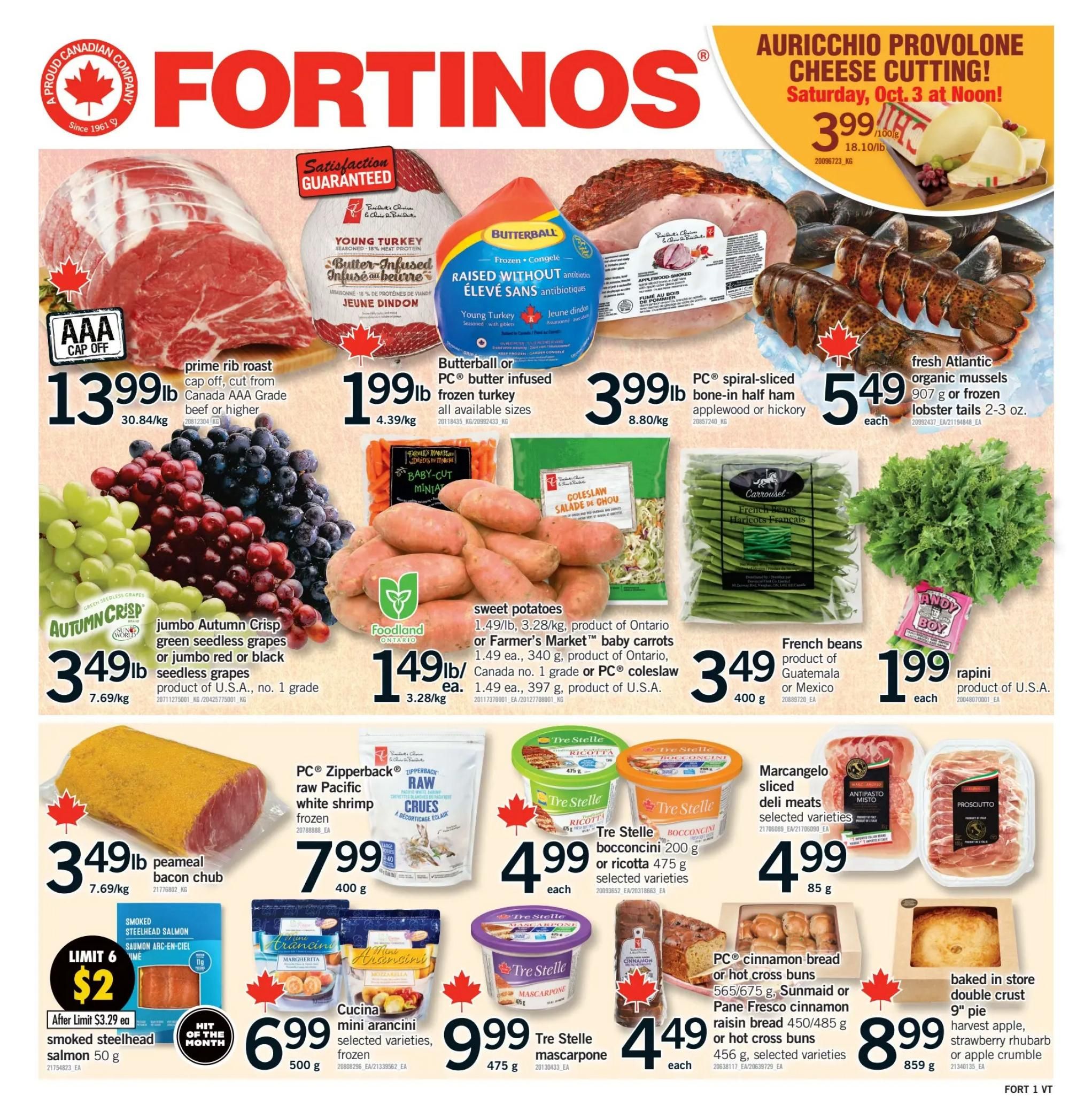 Fortinos Flyer October 1 to 7