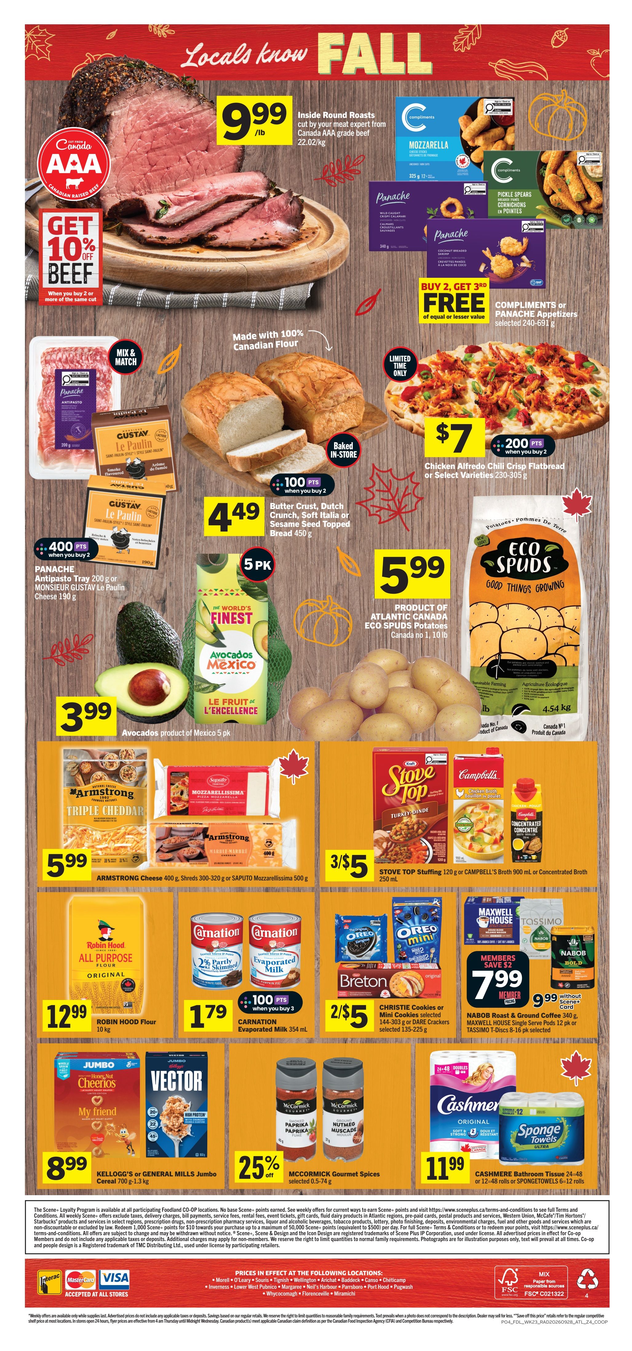 Foodland Co-op Flyer October 1 to 7
