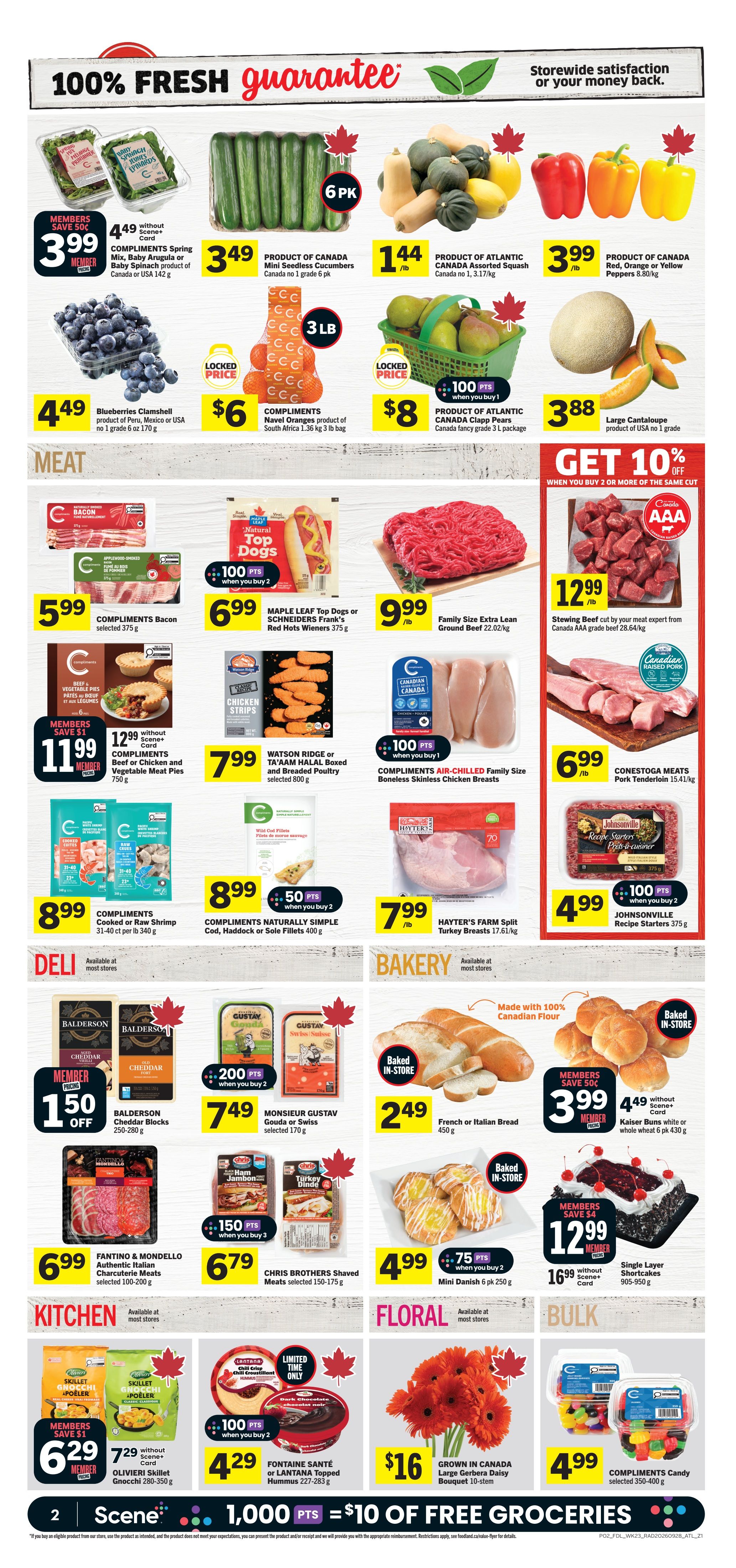 Foodland Co-op Flyer October 1 to 7