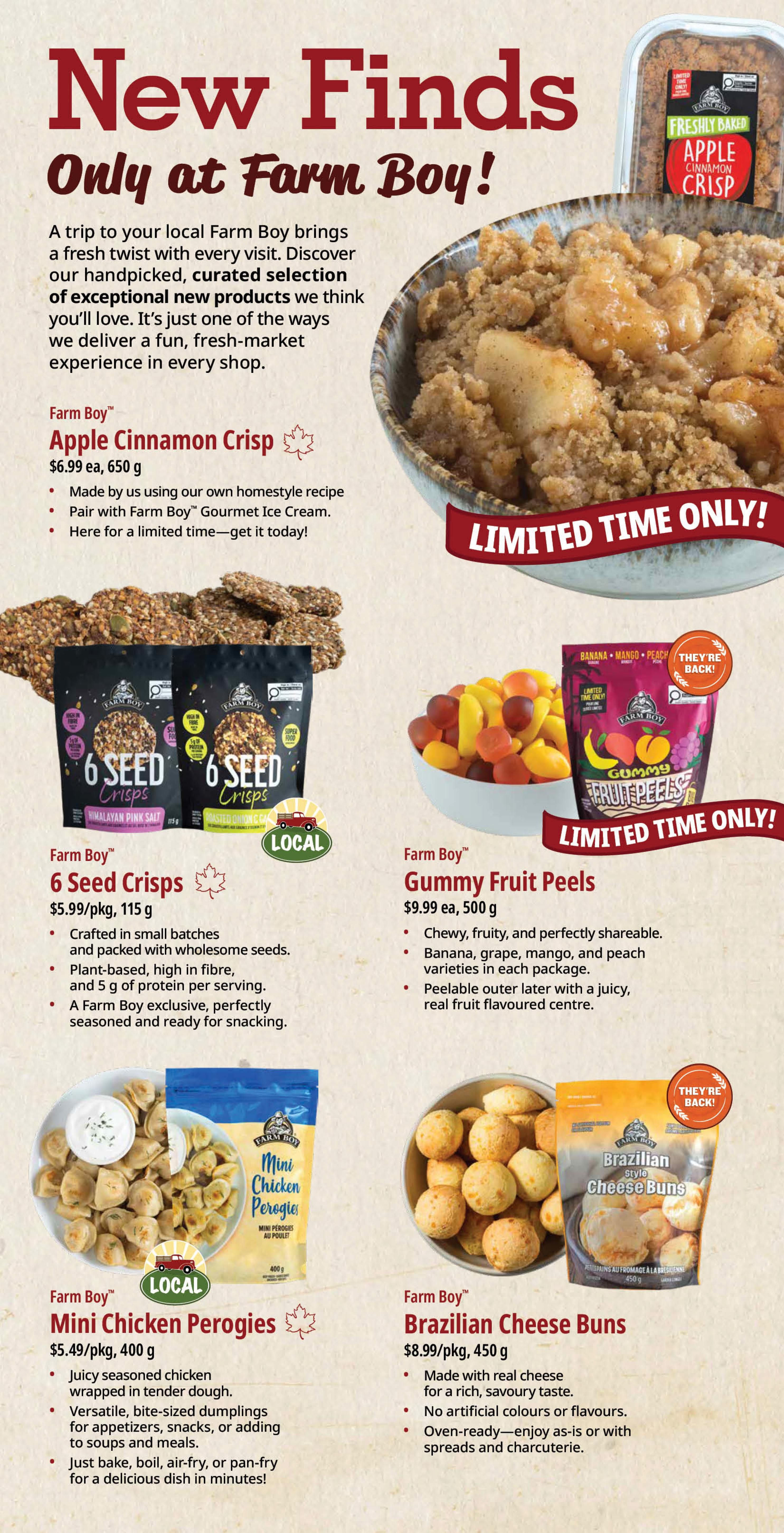 Farm Boy Flyer October 1 to 7