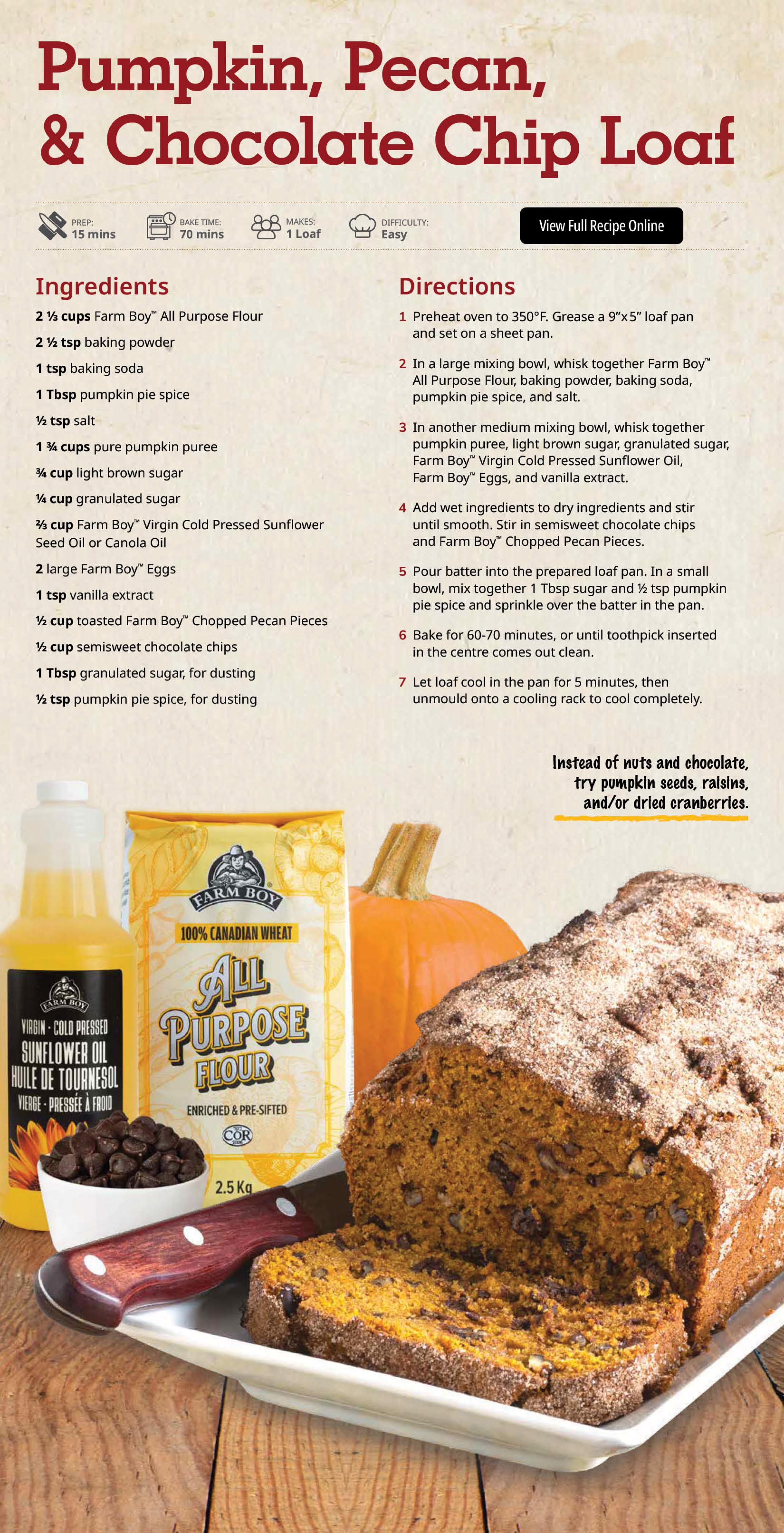 Farm Boy Flyer October 1 to 7