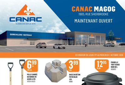 Canac Flyer October 1 to 7