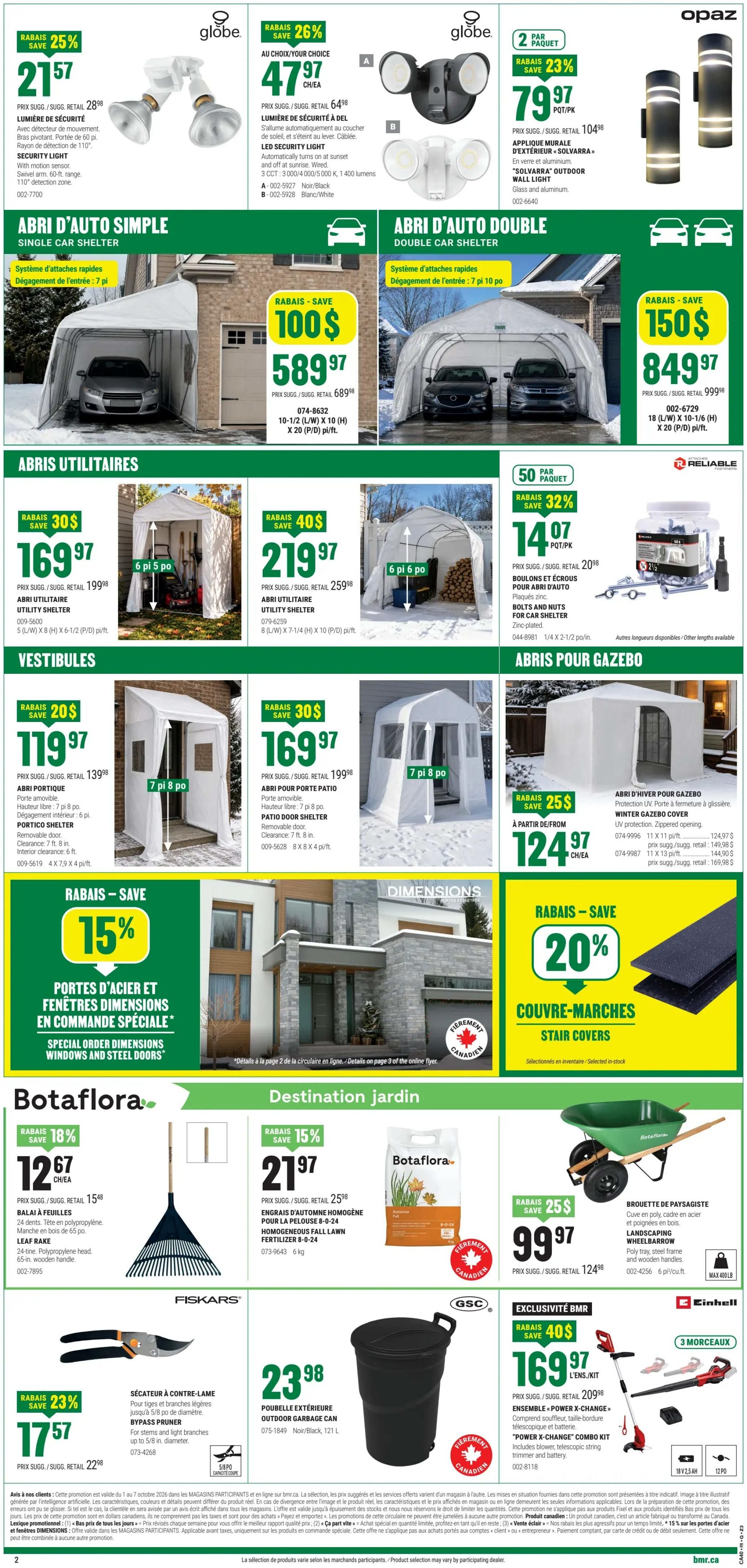 BMR Flyer October 1 to 7