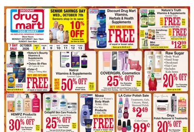 Discount Drug Mart (Ohio) Weekly Ad October 7 - 13, 2026