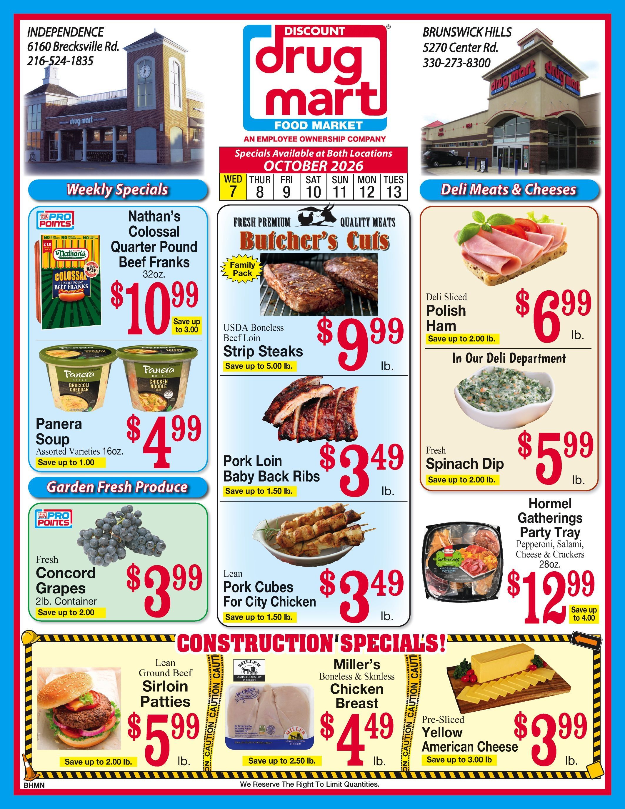 Discount Drug Mart (Ohio) Weekly Ad October 7 - 13, 2026