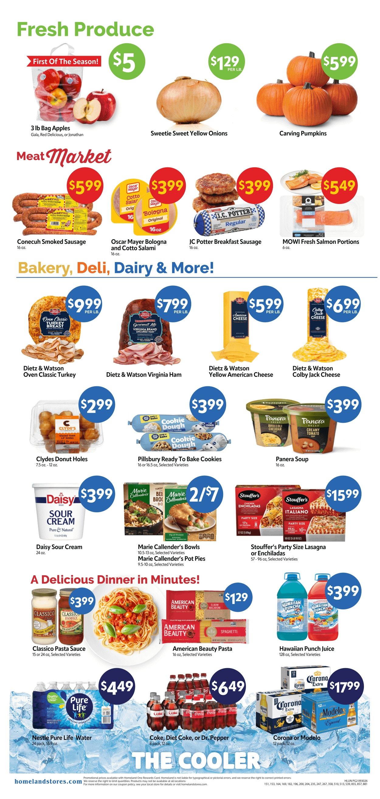 Homeland Stores (Ardmore, Duncan and Lawton, OK) Weekly Ad September 30 - October 6, 2026