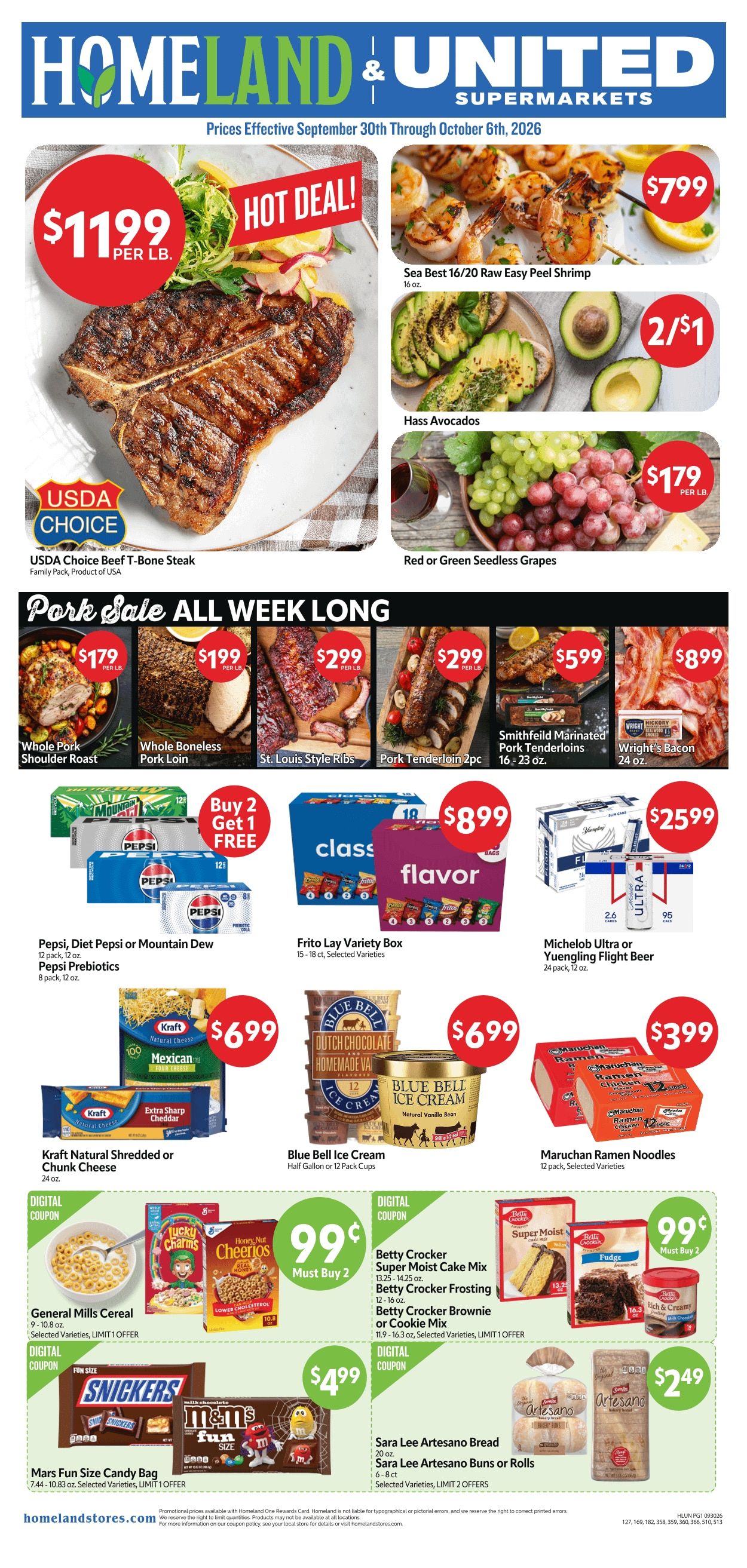 Homeland Stores (Chickasha, OK) Weekly Ad September 30 - October 6, 2026