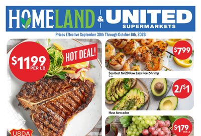 Homeland Stores (Edmond and other locations, OK) Weekly Ad September 30 - October 6, 2026