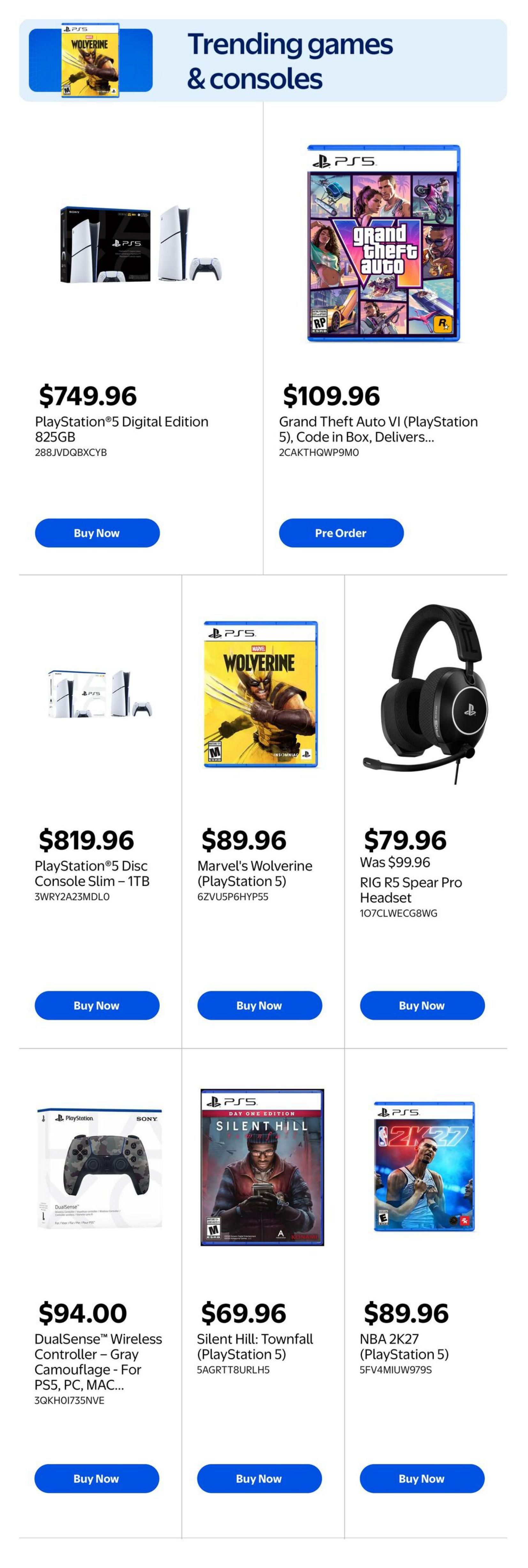Walmart Gaming Guide October 1 to 14