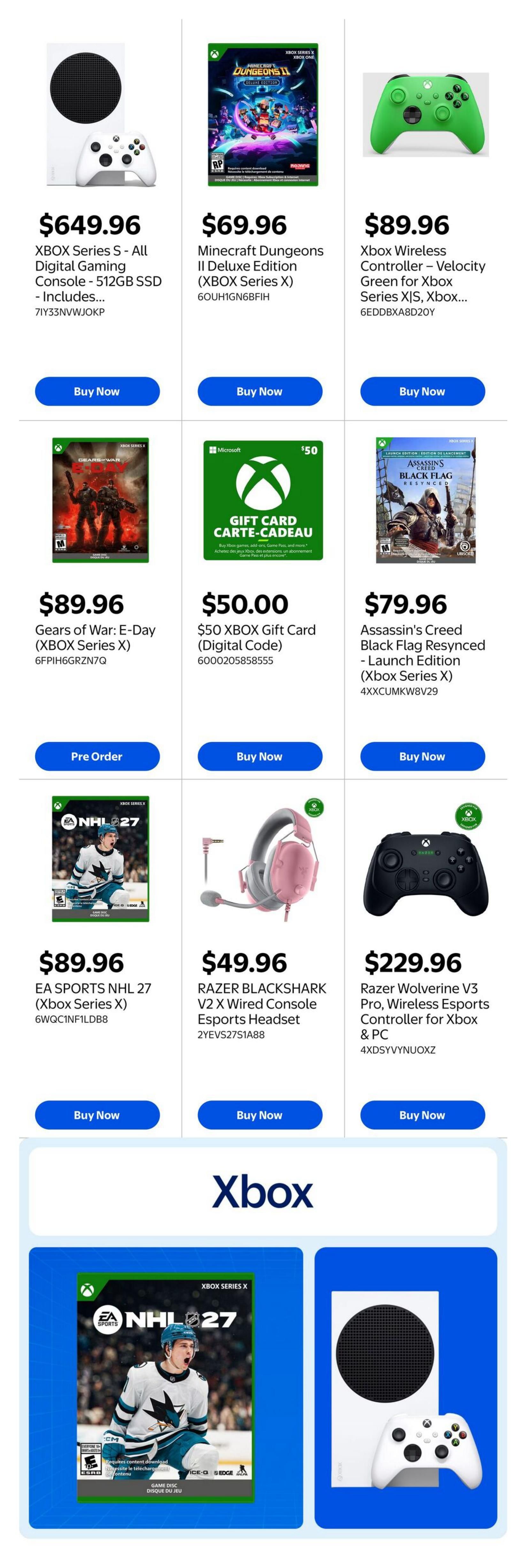 Walmart Gaming Guide October 1 to 14