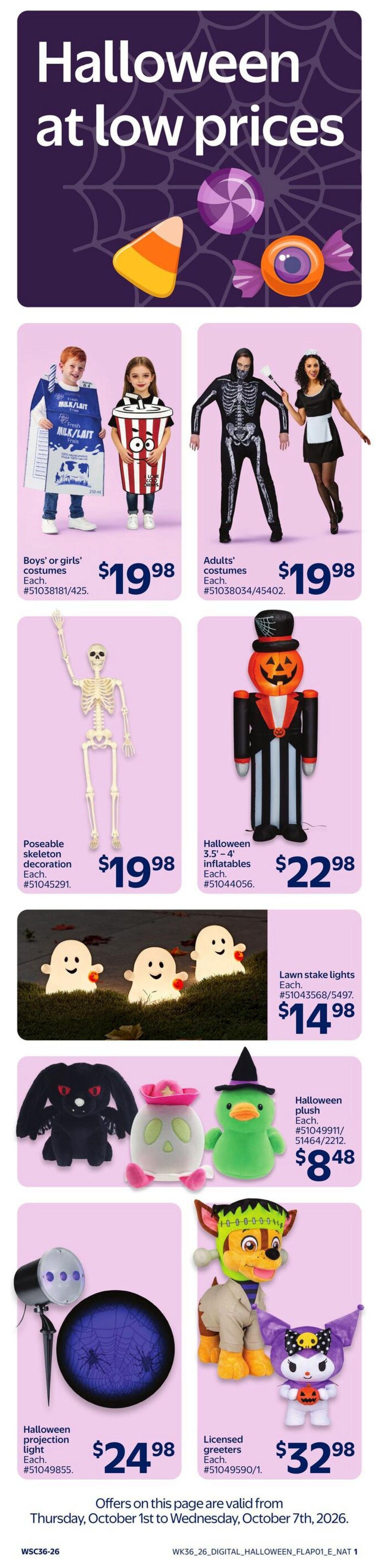 Walmart (Atlantic) Flyer October 1 to 7