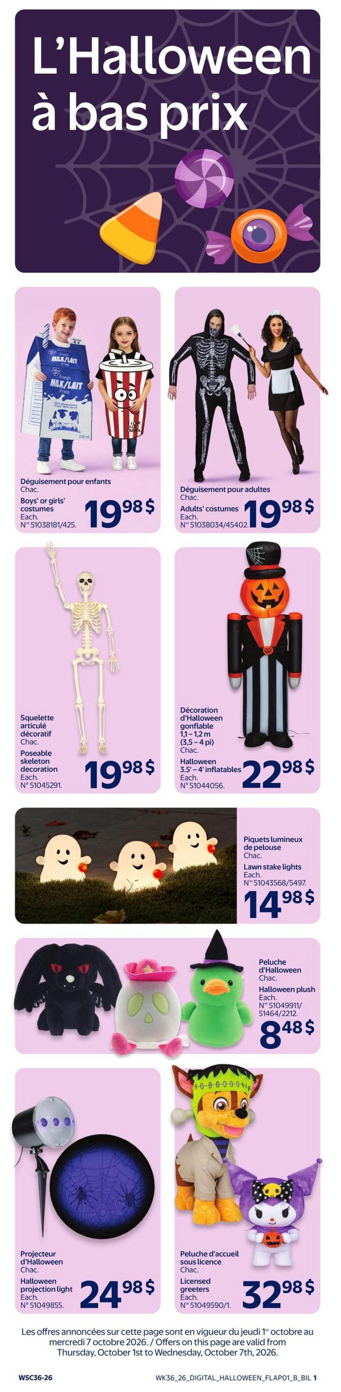 Walmart (QC) Flyer October 1 to 7