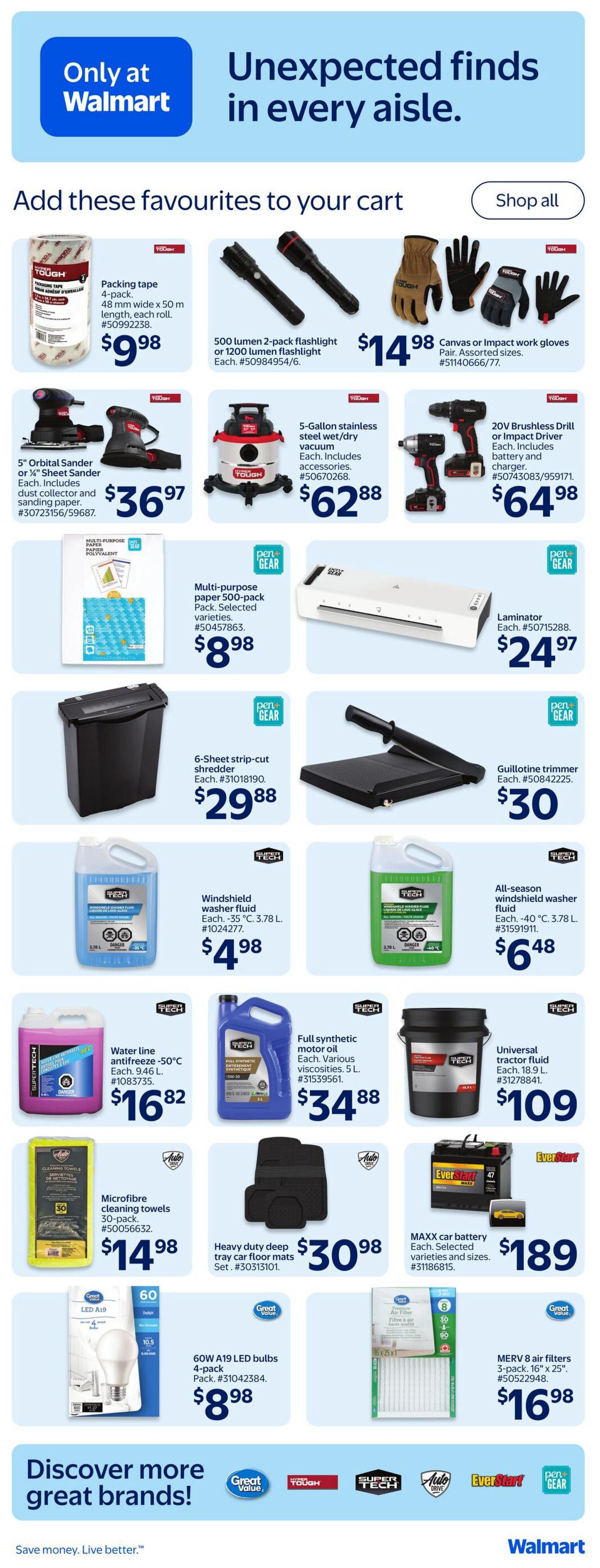 Walmart (West) Flyer October 1 to 7