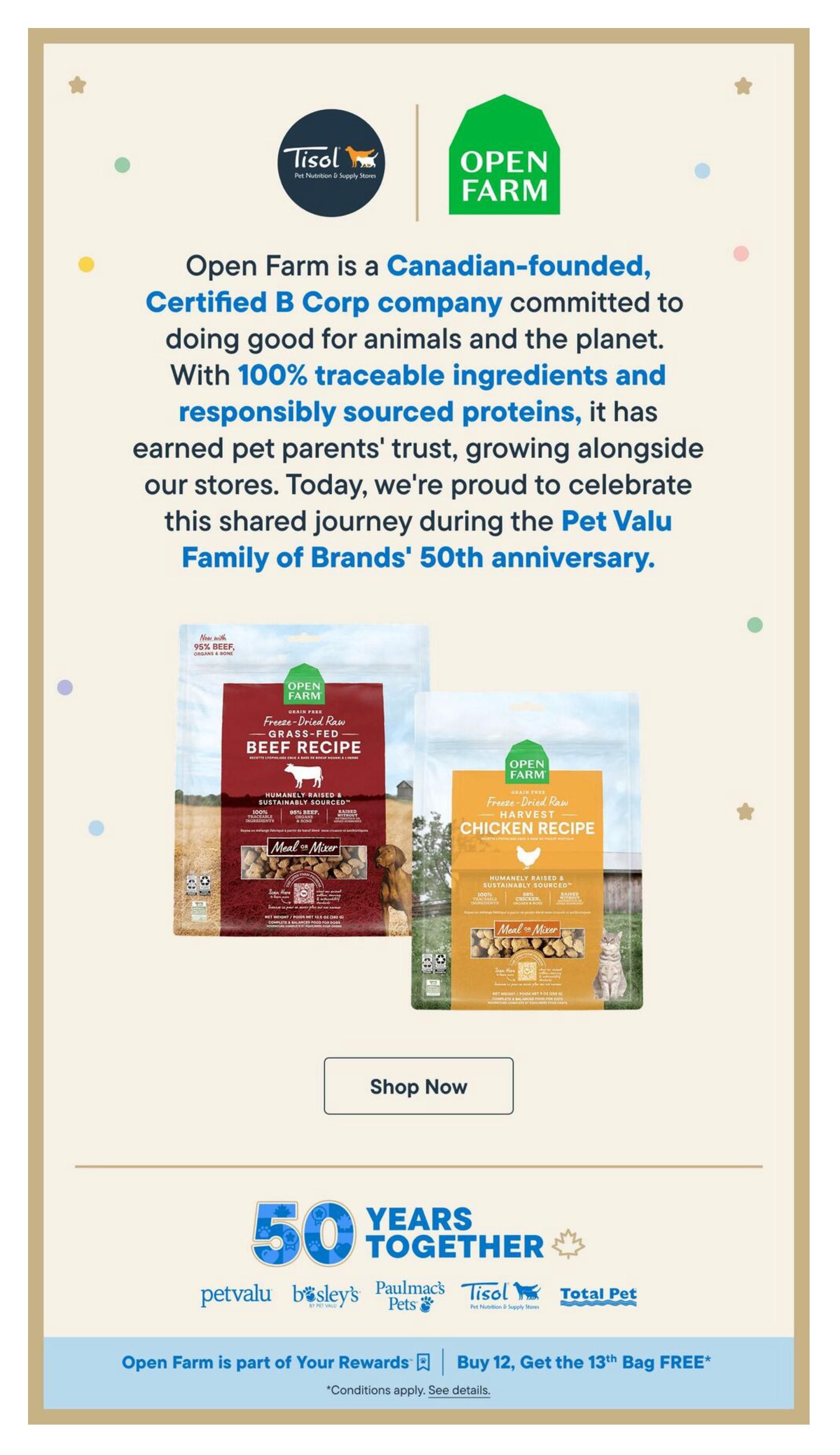 Tisol Pet Nutrition & Supply Stores Flyer October 1 to 14