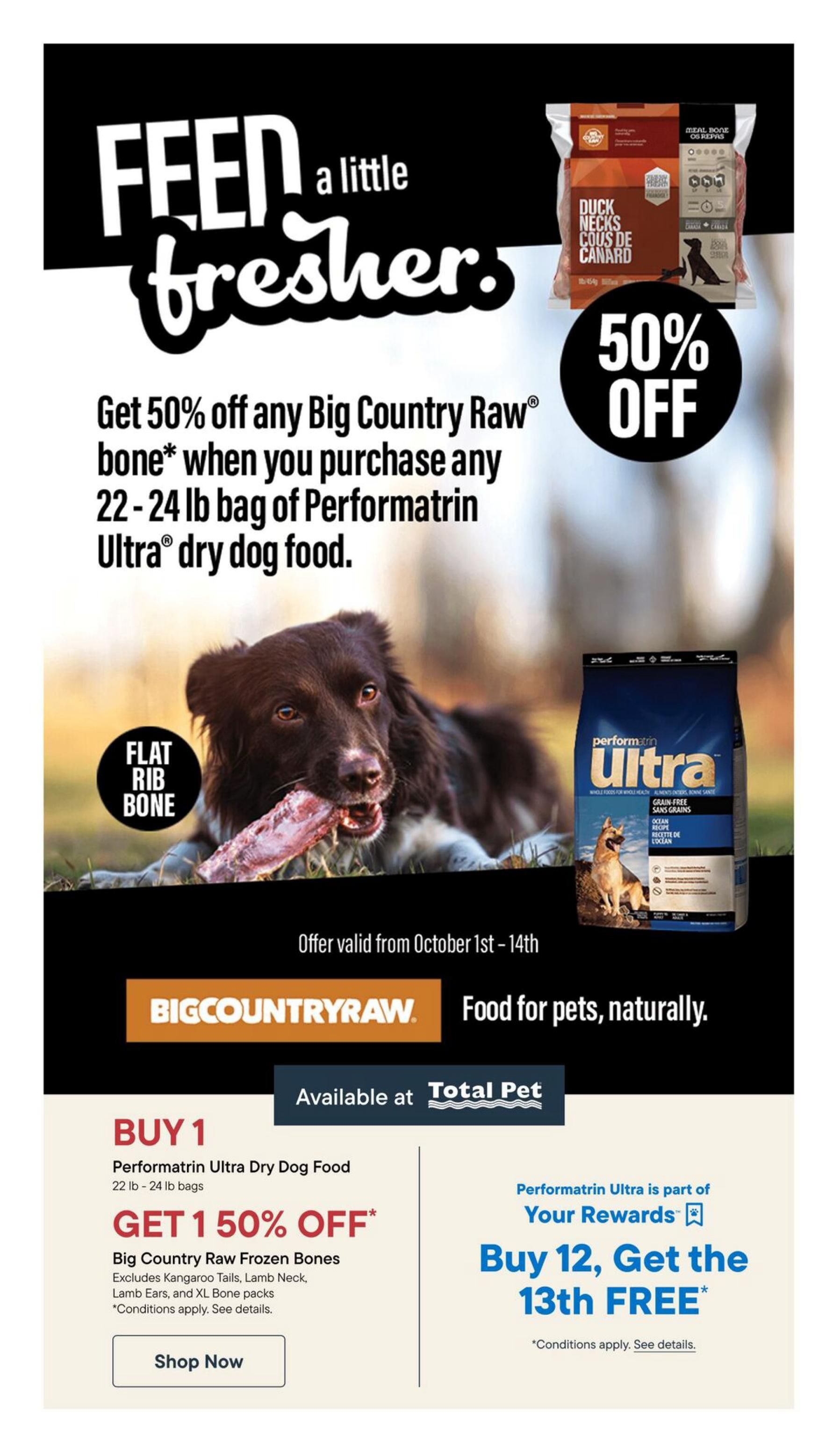 Total Pet Flyer October 1 to 14