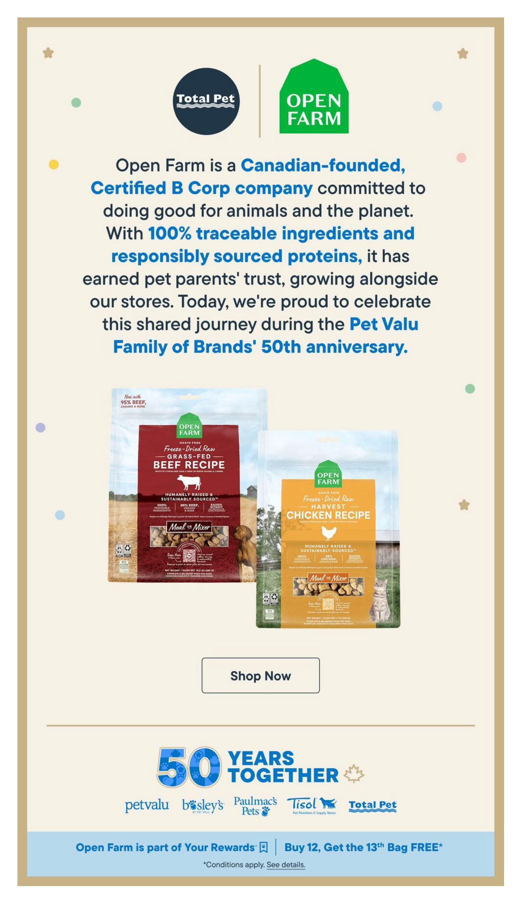 Total Pet Flyer October 1 to 14