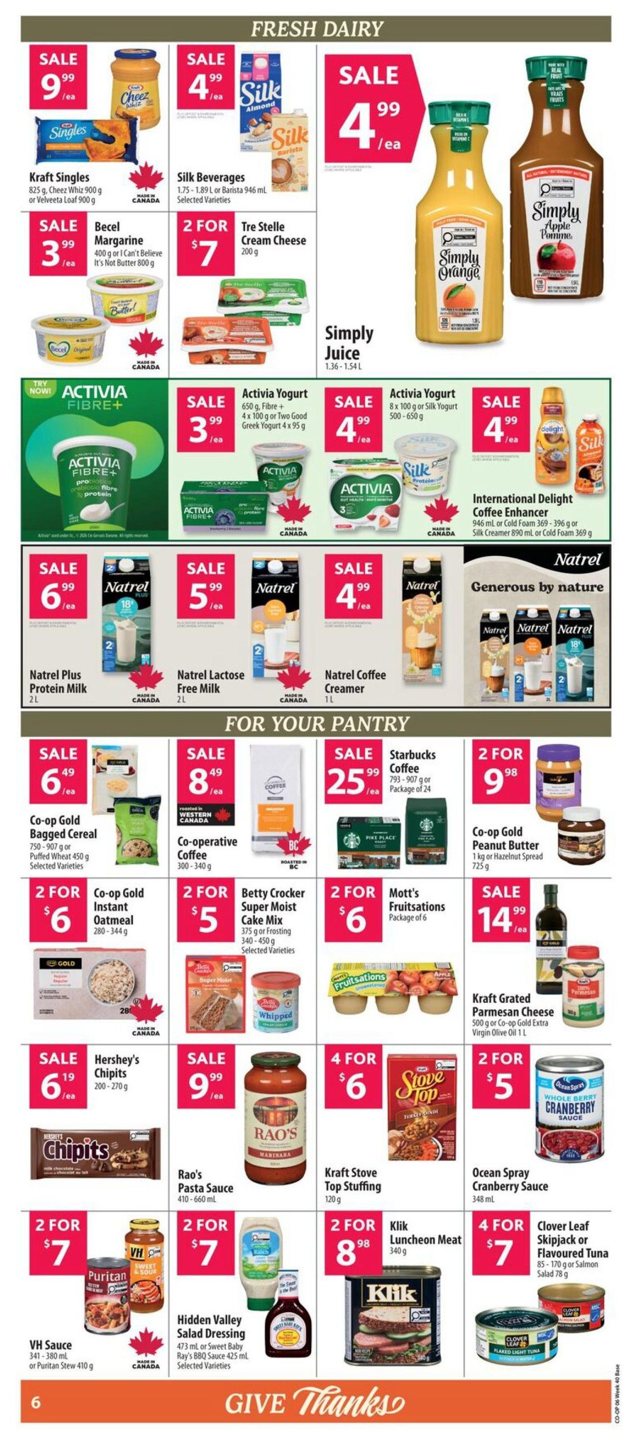 Co-op (West) Food Store Flyer October 1 to 7