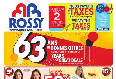 Rossy Flyer October 1 to 7