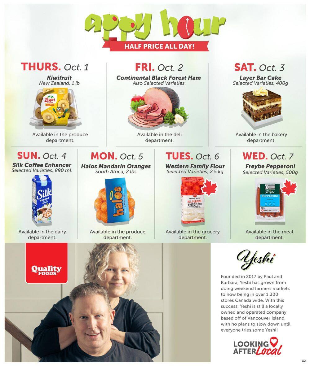 Quality Foods Flyer October 1 to 7