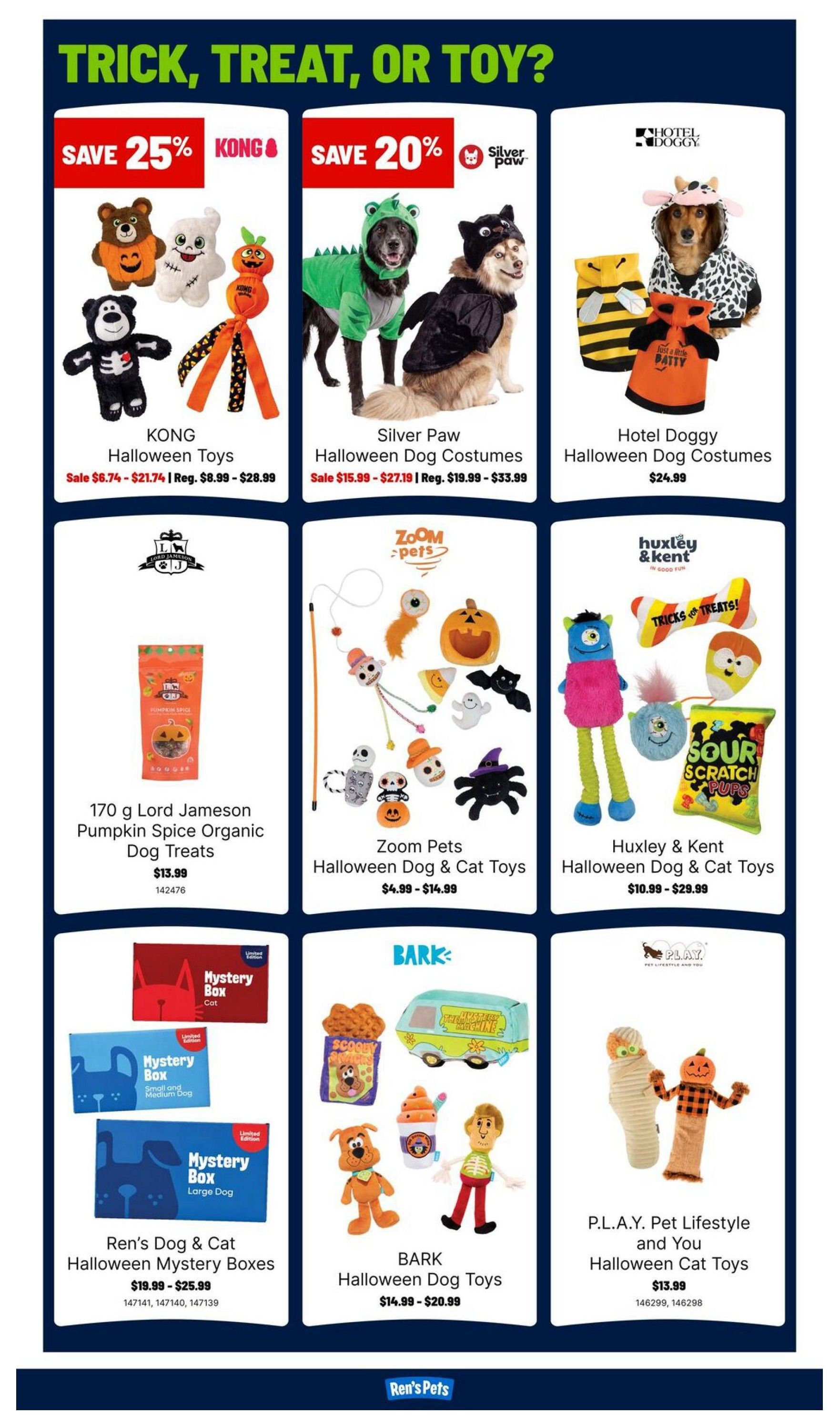 Ren's Pets Monthly Flyer October 1 to 31