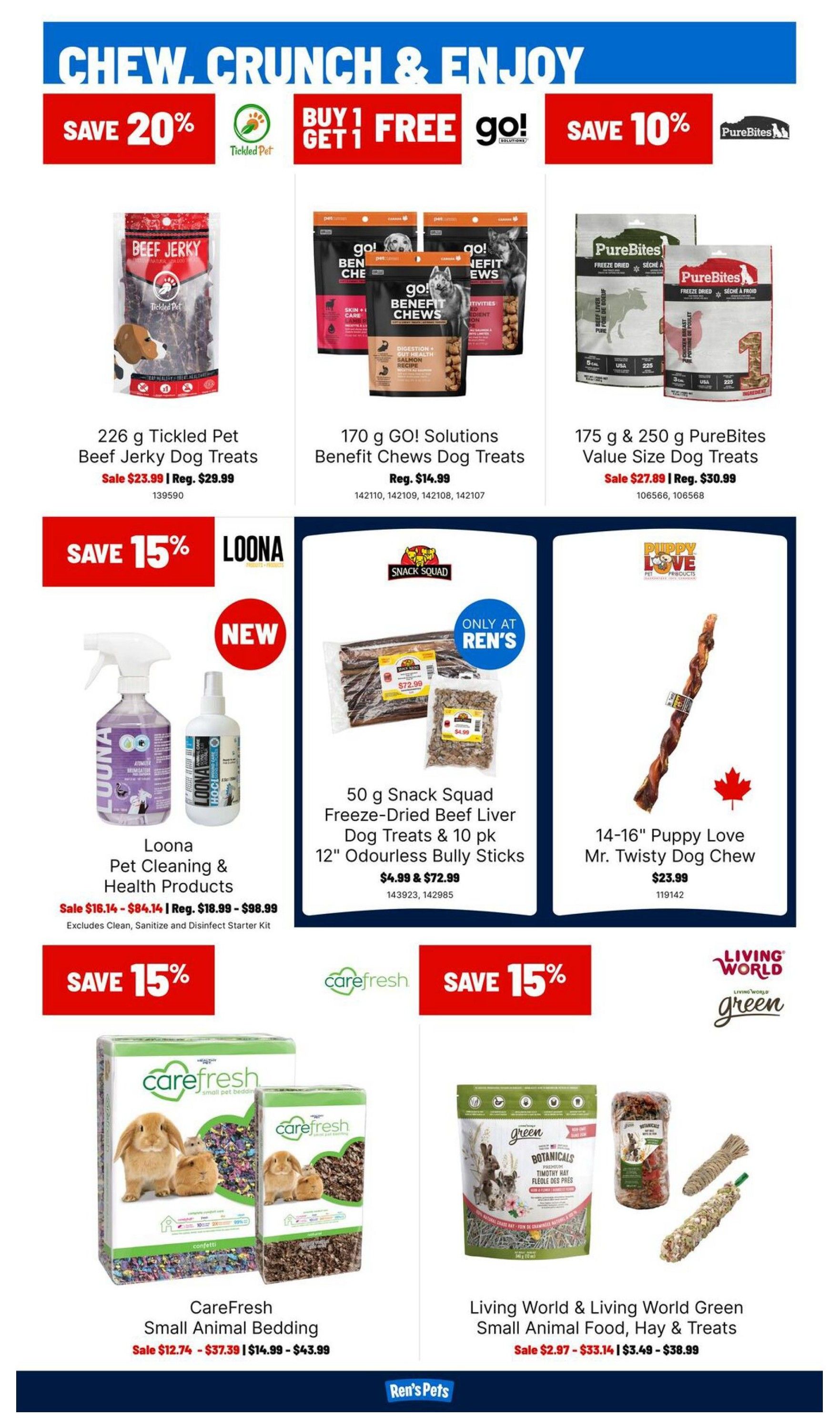 Ren's Pets Monthly Flyer October 1 to 31
