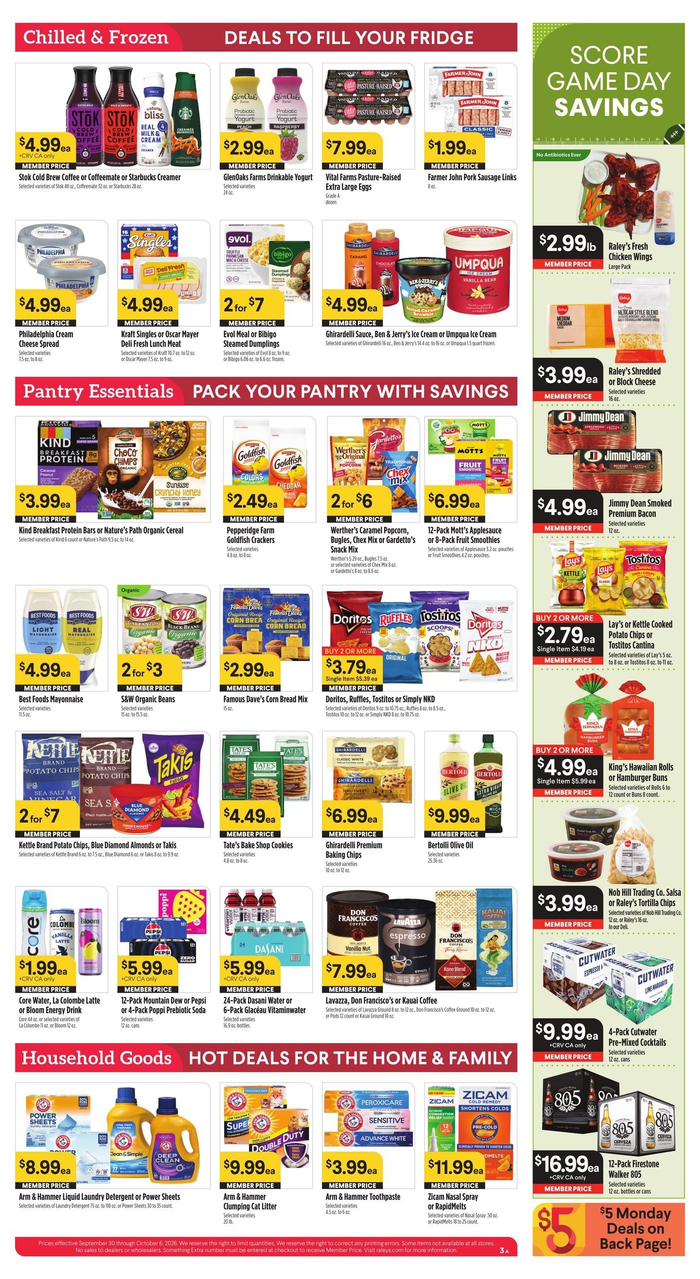 Raley's Weekly Ad September 30 - October 6, 2026