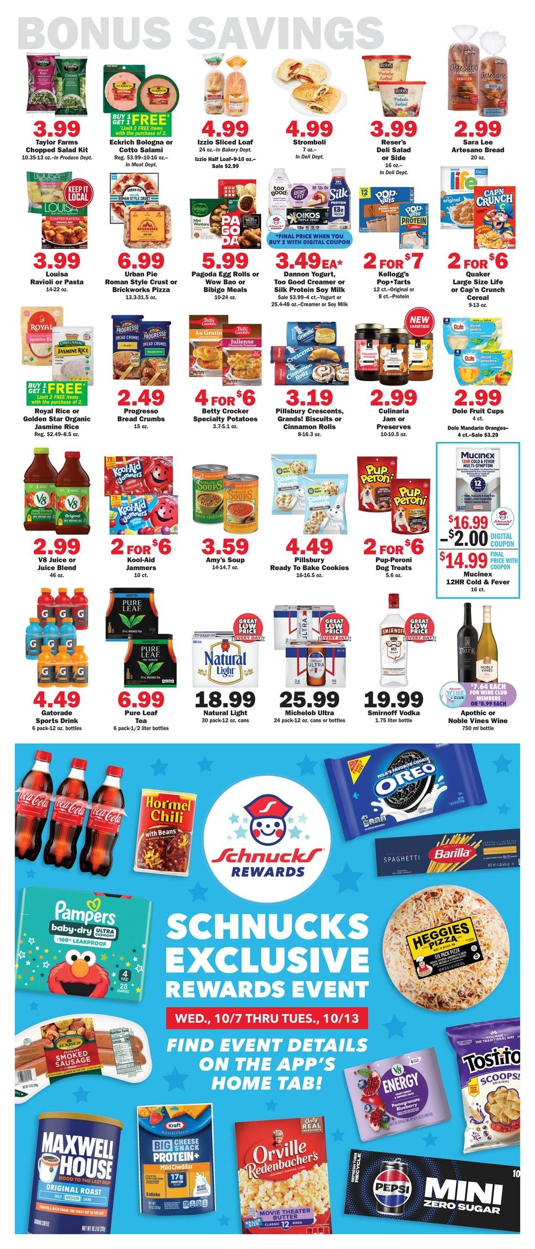 Schnucks (Columbia-Jefferson City Area, MO) Weekly Print Weekly Ad October 7 - 13, 2026