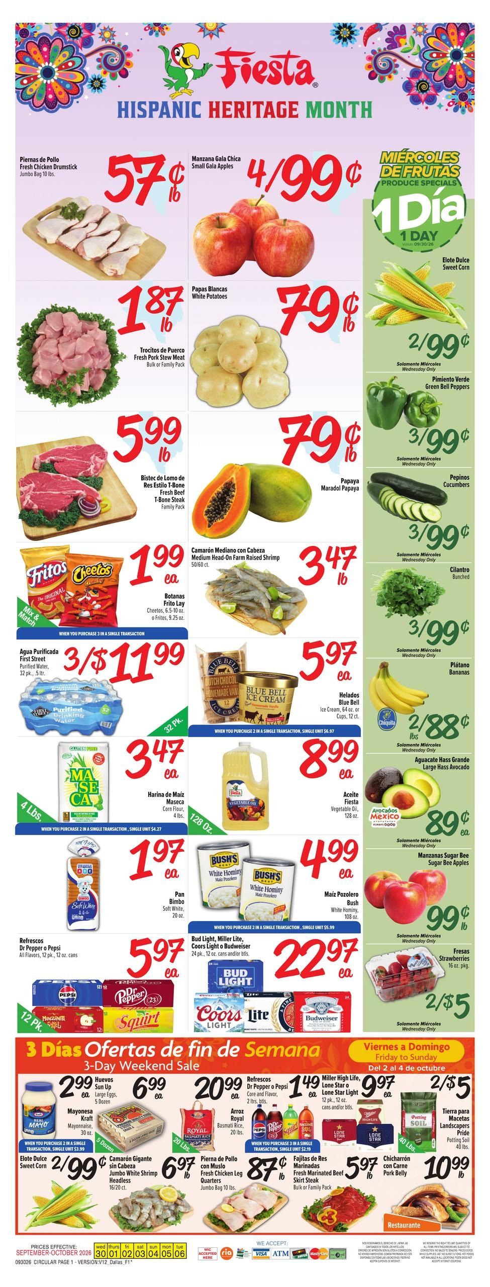 Fiesta Mart (Allen Area, TX) Weekly Ad September 30 - October 6, 2026