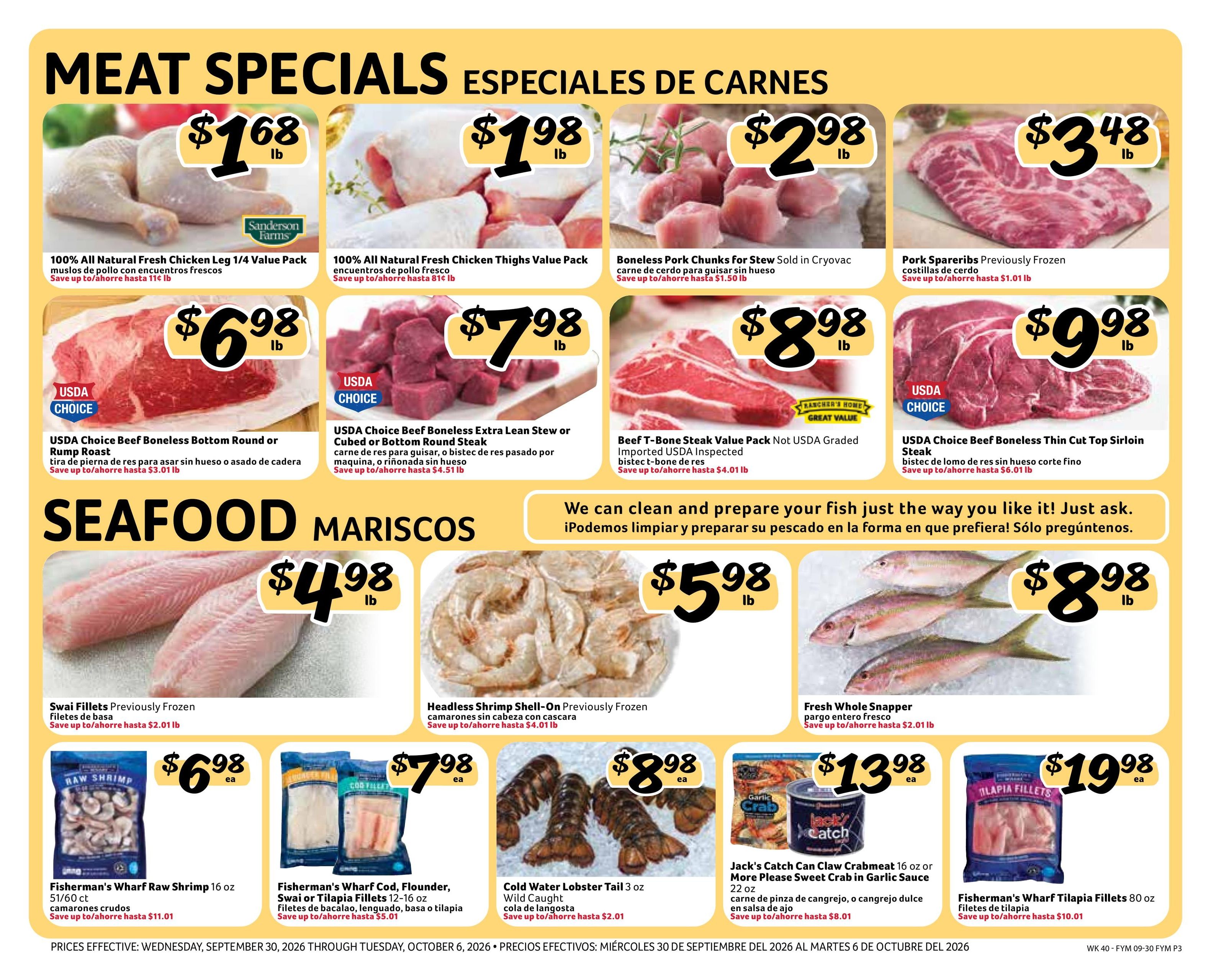 Fresco Y Mas (Davie Area, FL) Weekly Ad September 30 - October 6, 2026