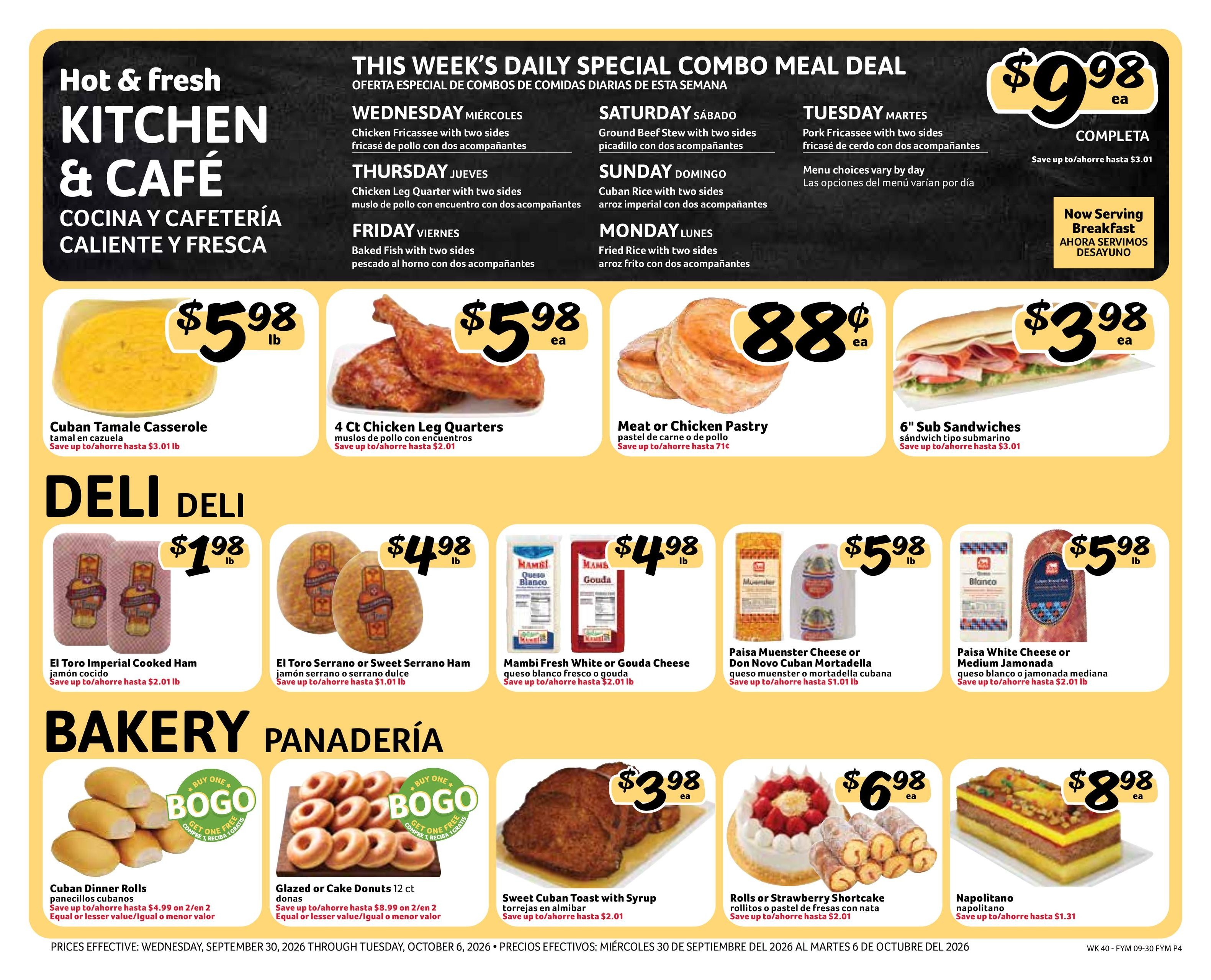 Fresco Y Mas (Davie Area, FL) Weekly Ad September 30 - October 6, 2026