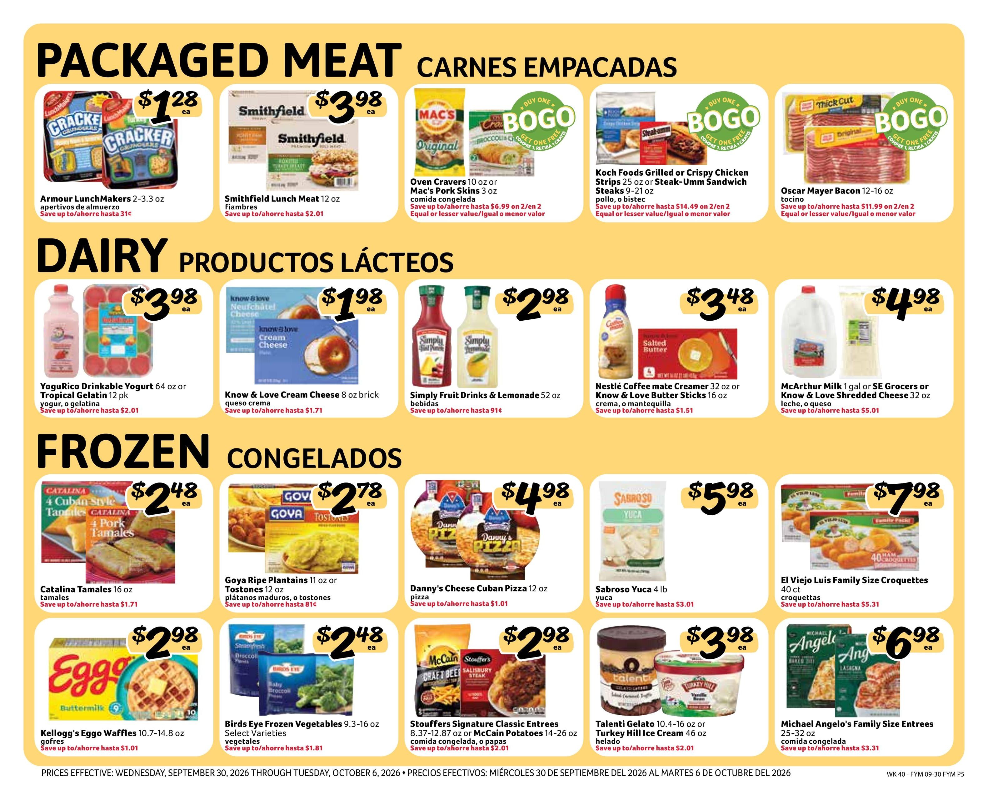 Fresco Y Mas (Davie Area, FL) Weekly Ad September 30 - October 6, 2026