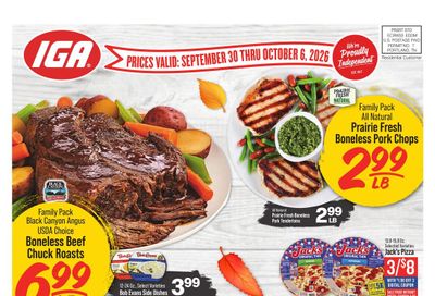 IGA (Alpha Area, OH) Weekly Flyer (promoted) Weekly Ad September 30 - October 6, 2026