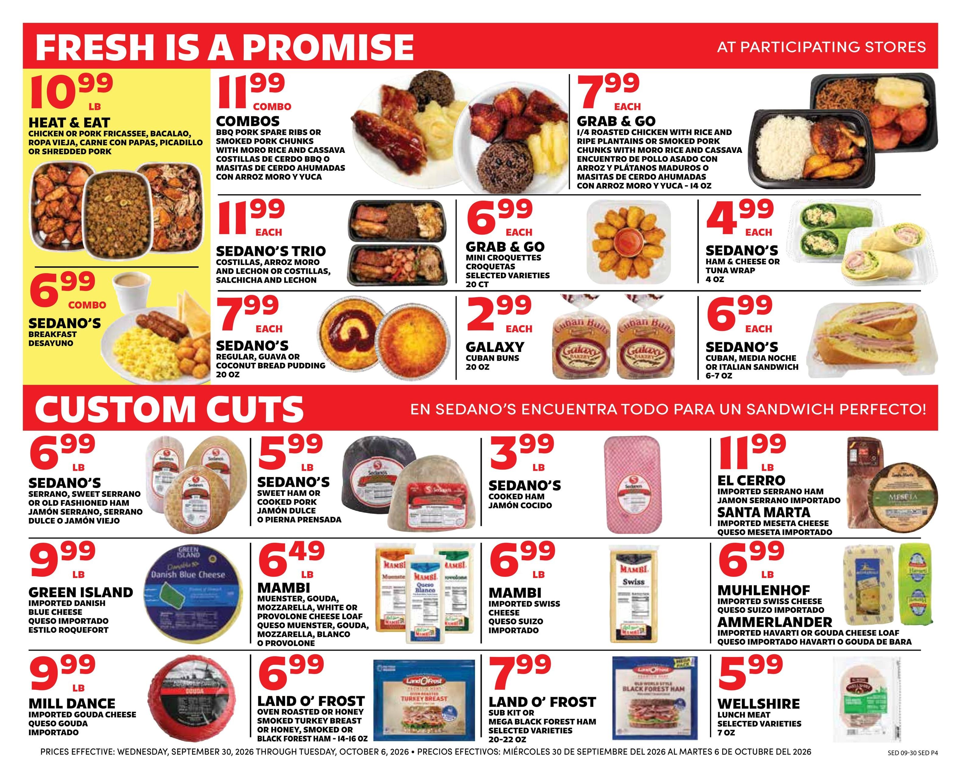 Sedano's (Orlando Area, FL) Weekly Ad September 30 - October 6, 2026